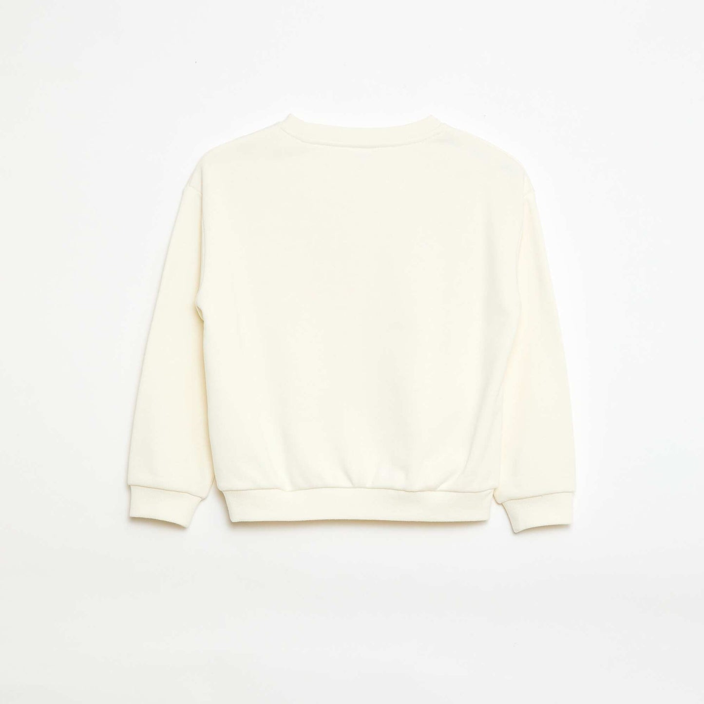 Lightweight Fleece Sweatshirt WHITE