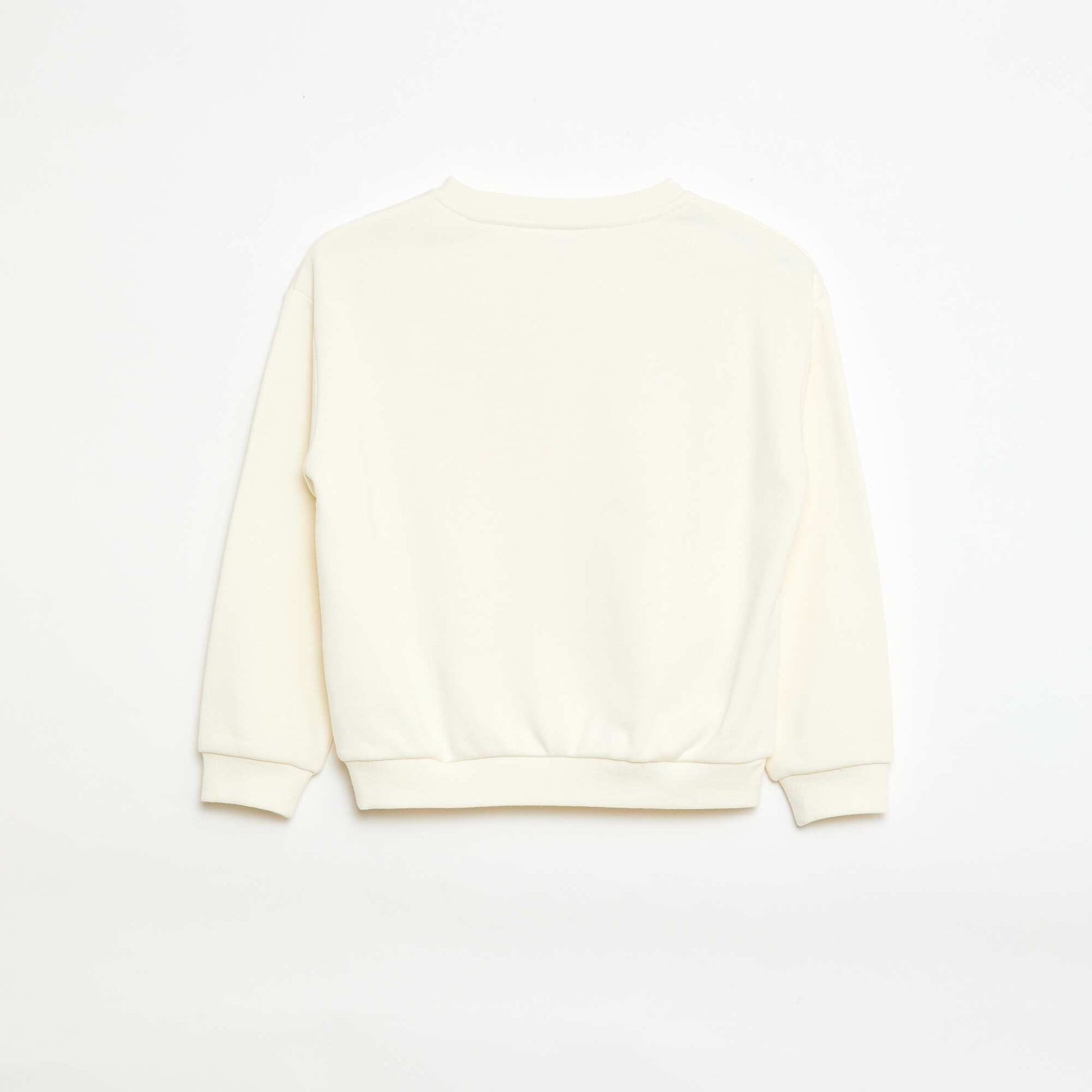 Lightweight Fleece Sweatshirt WHITE
