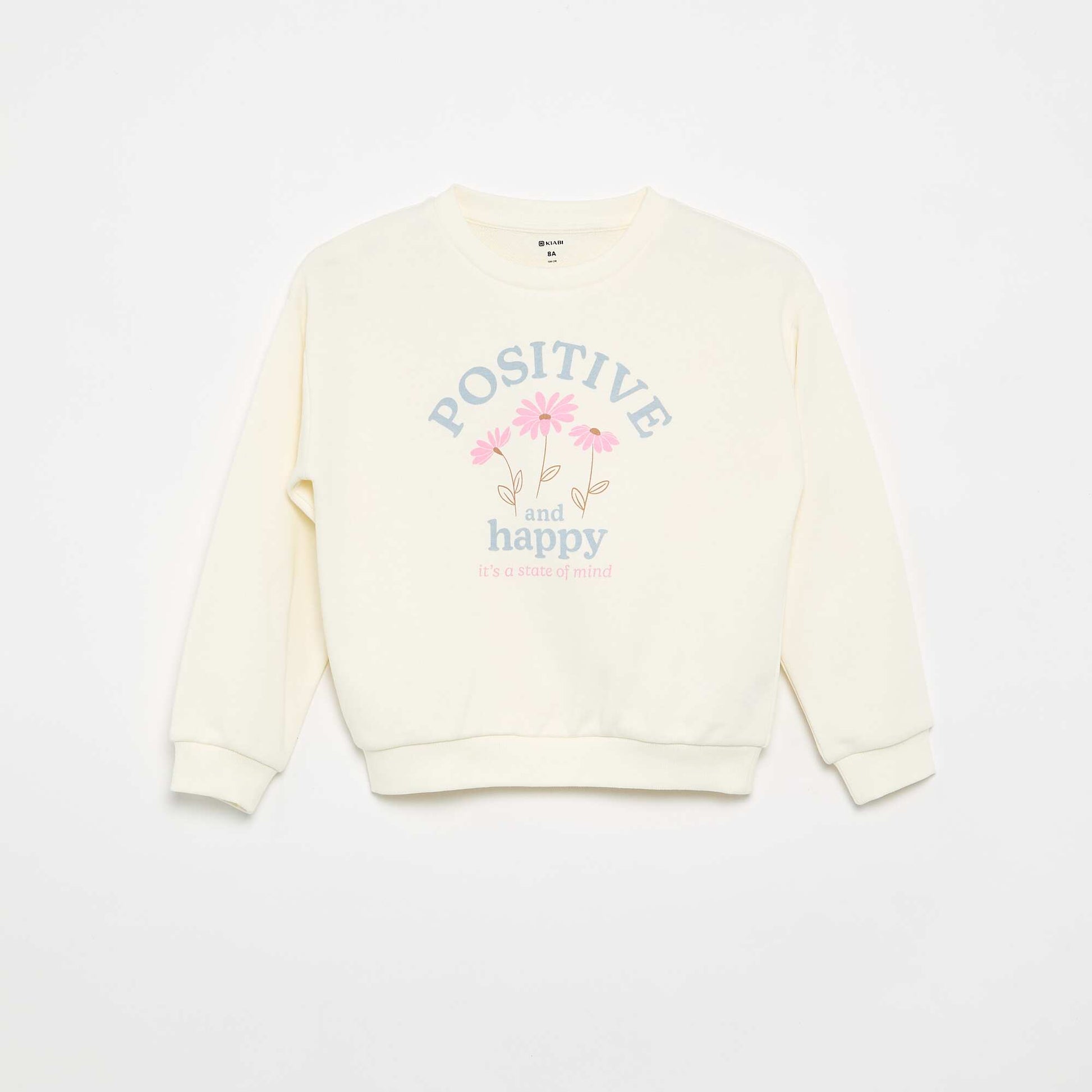 Lightweight Fleece Sweatshirt WHITE