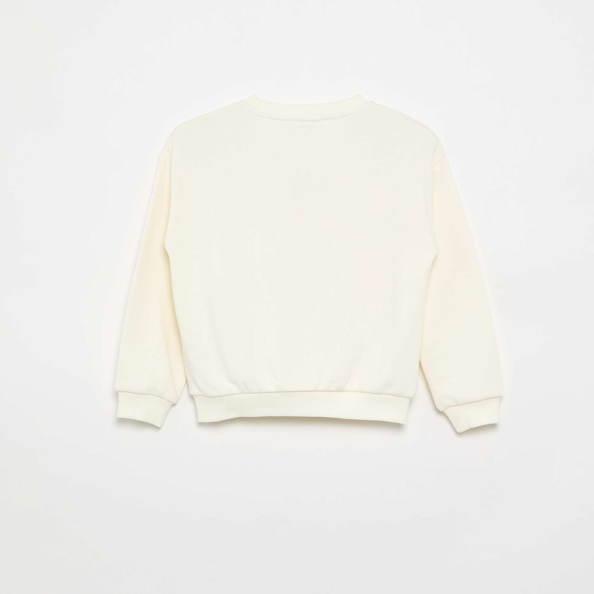 Lightweight Fleece Sweatshirt WHITE