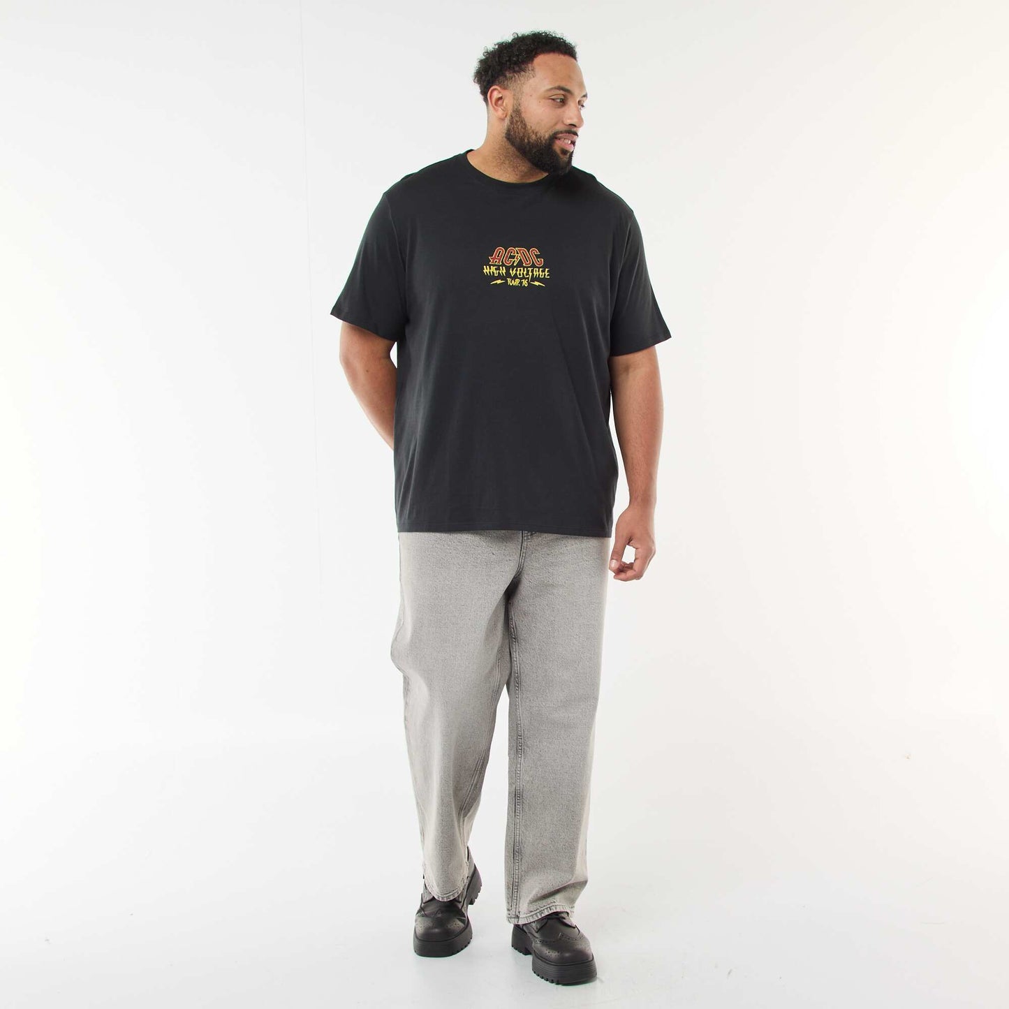 AC/DC Short-Sleeve Printed T-Shirt BLACK
