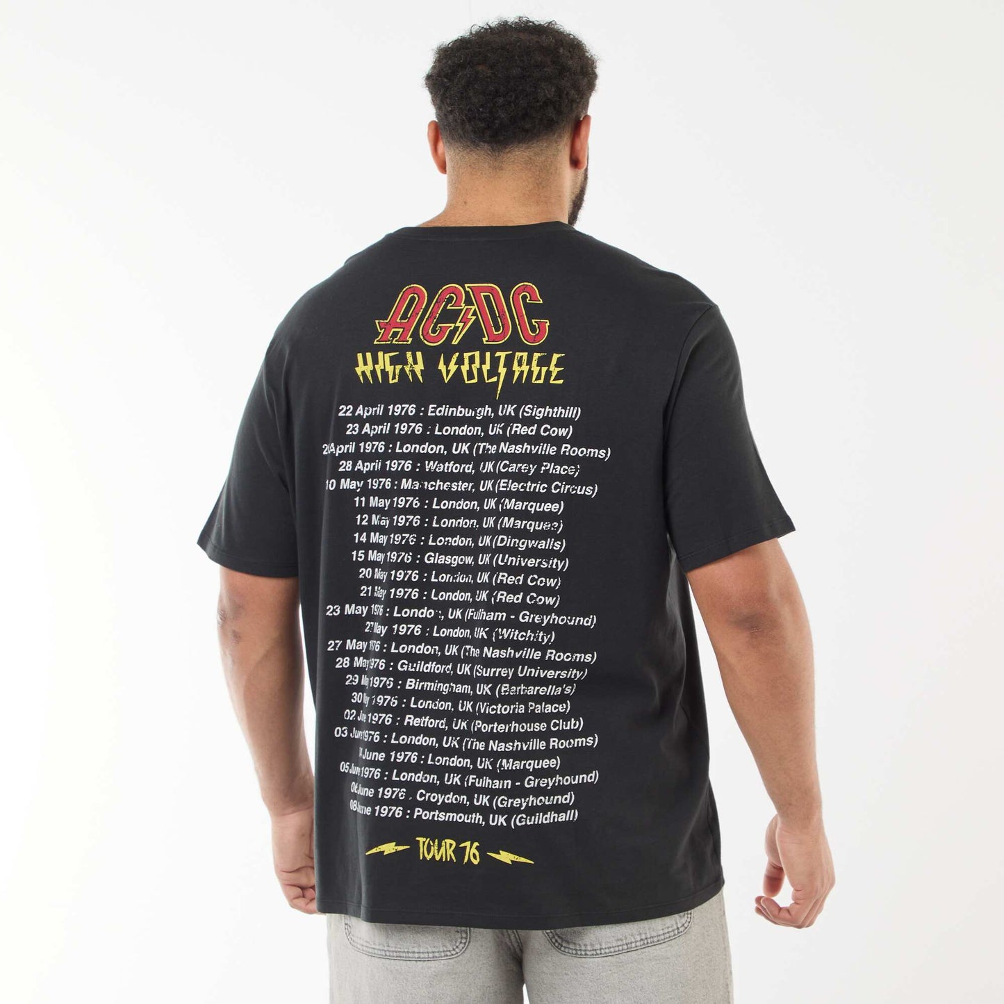AC/DC Short-Sleeve Printed T-Shirt BLACK