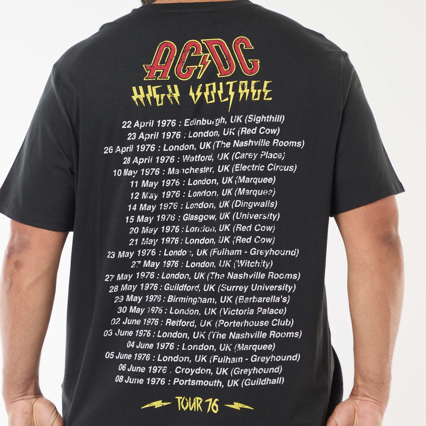 AC/DC Short-Sleeve Printed T-Shirt BLACK