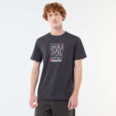 Naruto Print T-Shirt BLACK