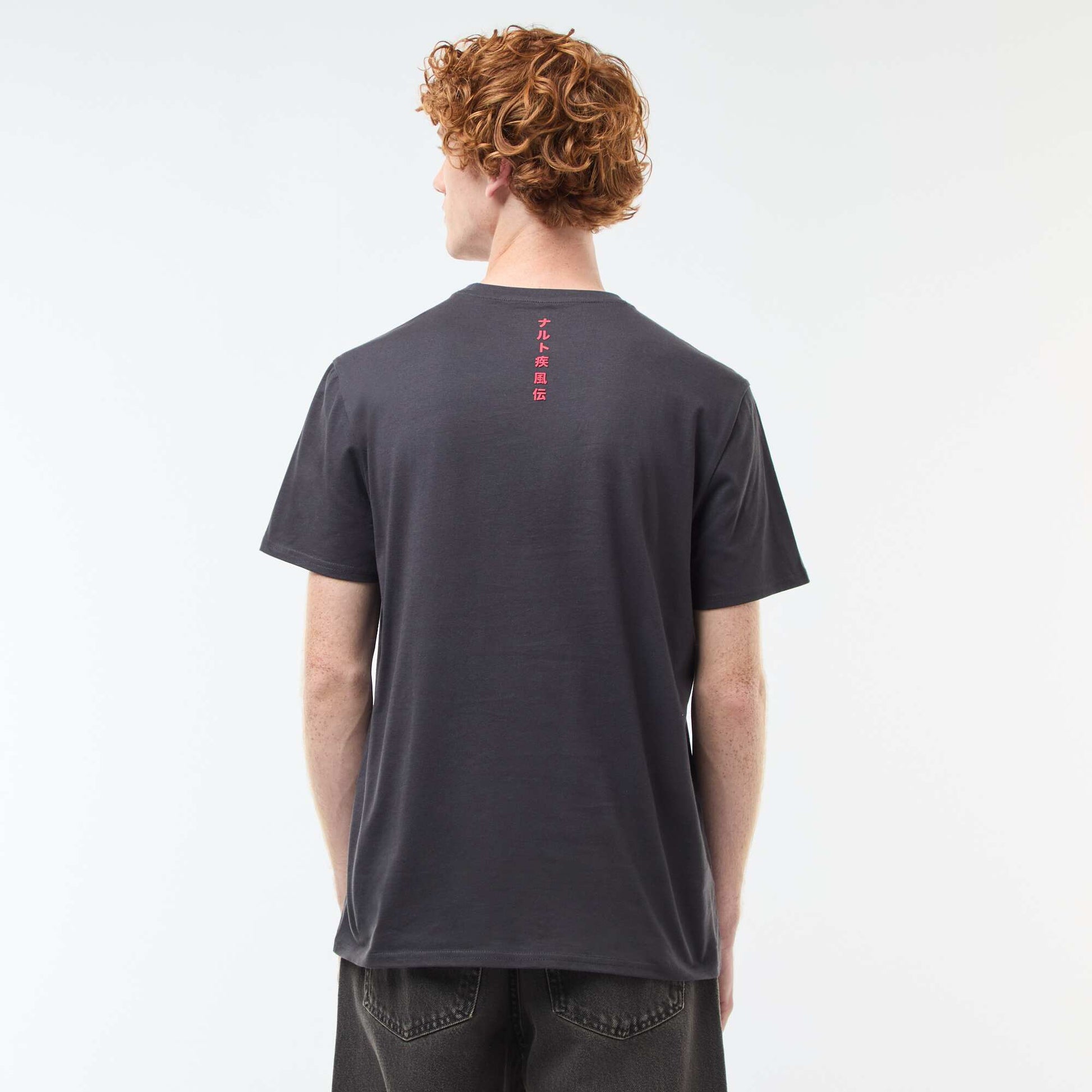 Naruto Print T-Shirt BLACK