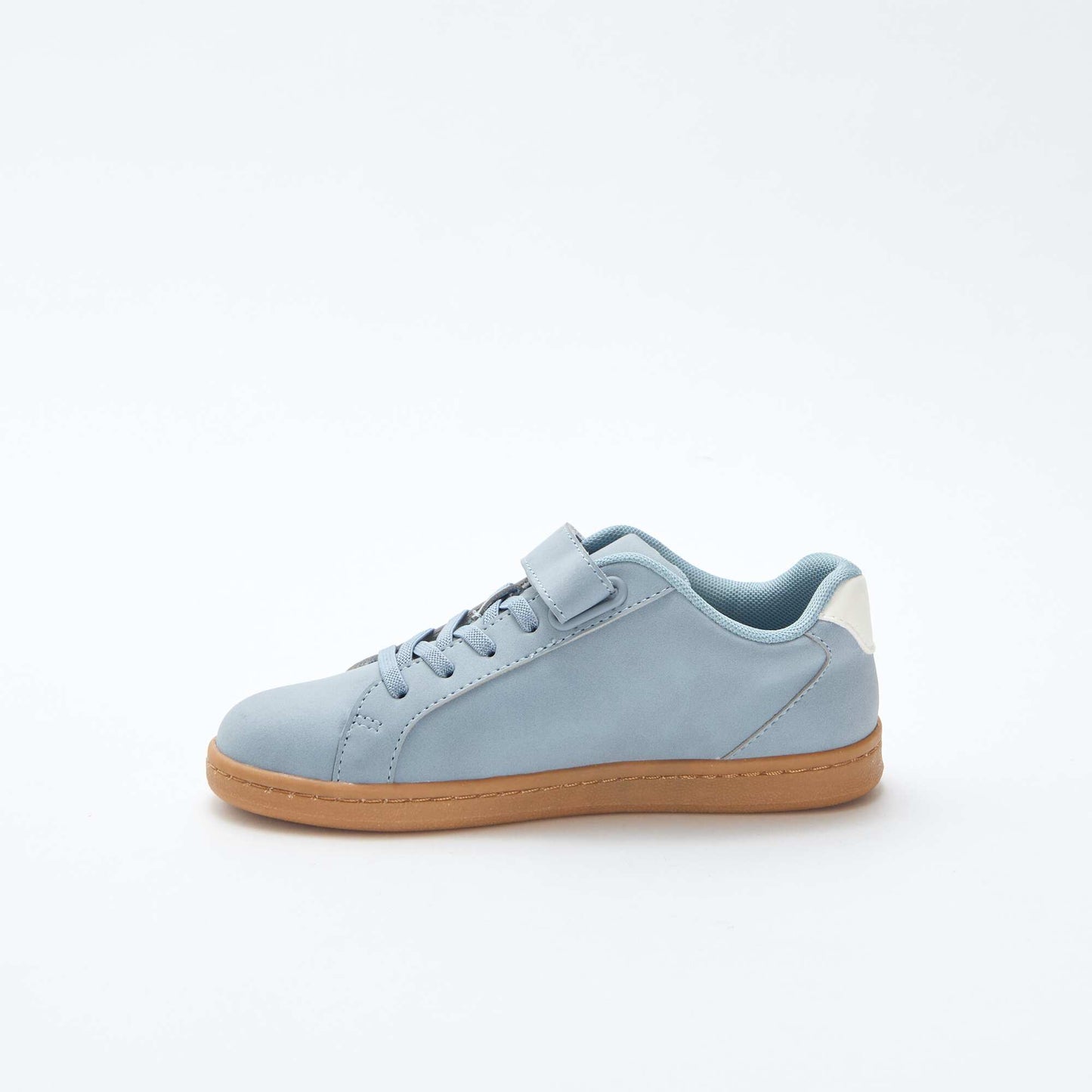 Two-Tone Faux Suede Low-Top Sneakers BLUE