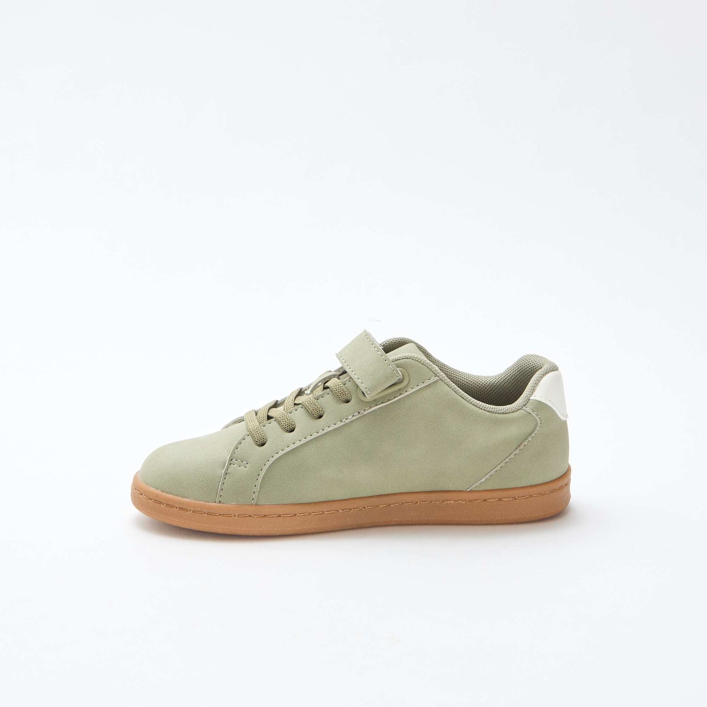 Two-Tone Faux Suede Low-Top Sneakers GREEN