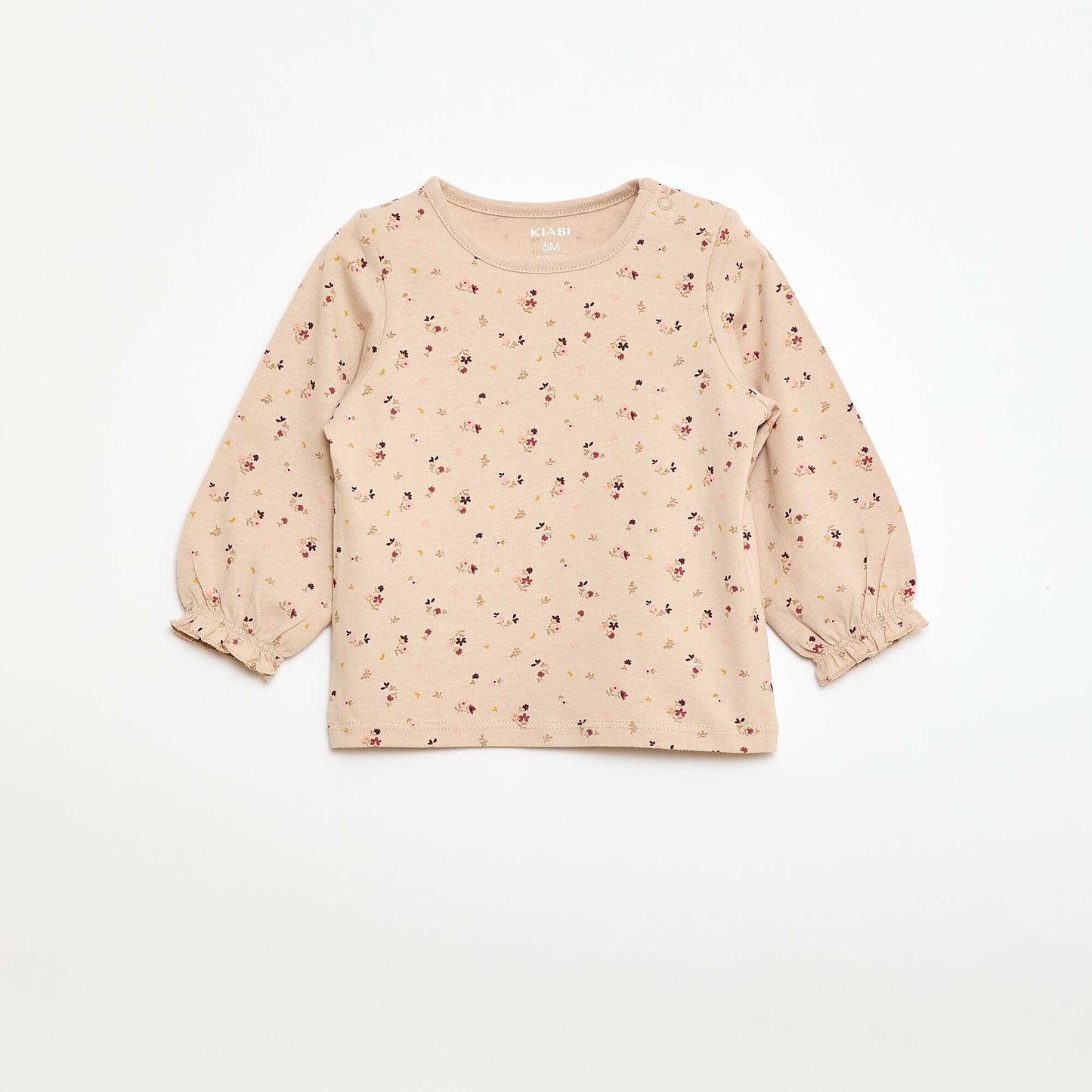 2-Pack Printed T-Shirts BEIGE