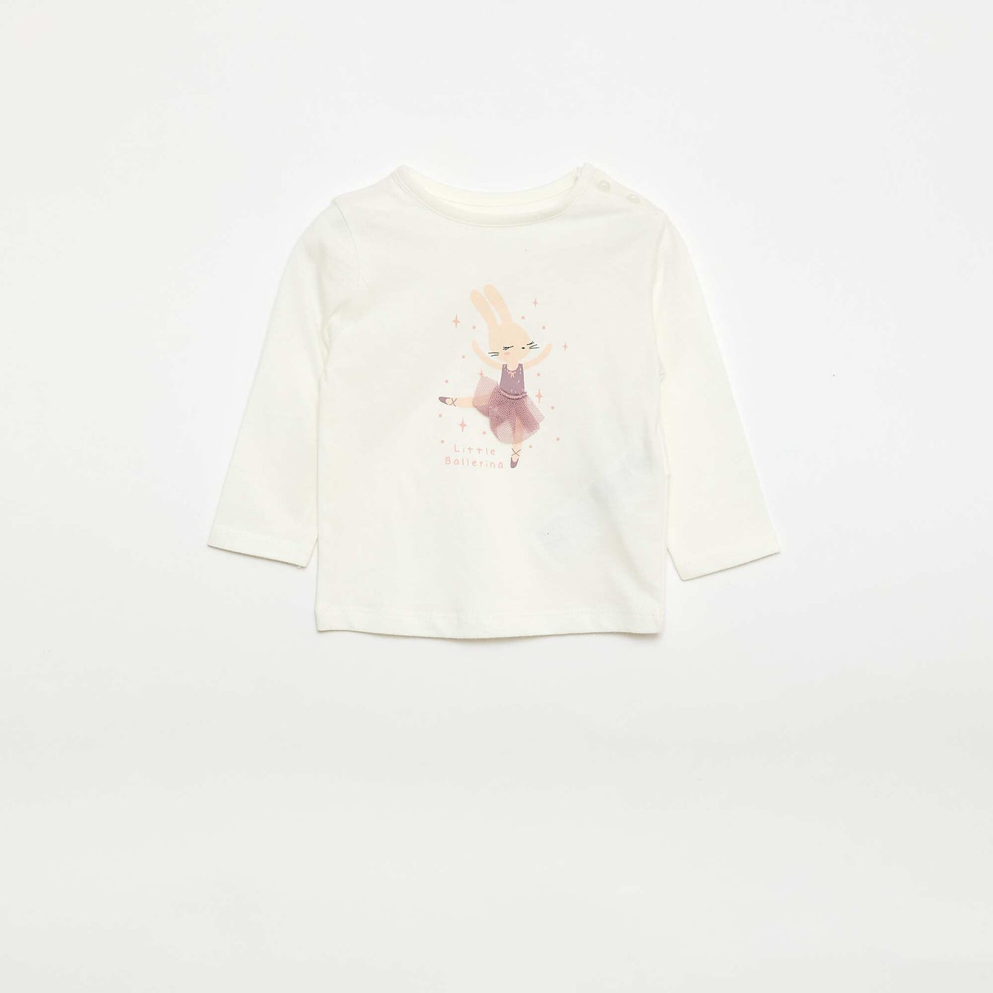 Printed Novelty T-shirt WHITE