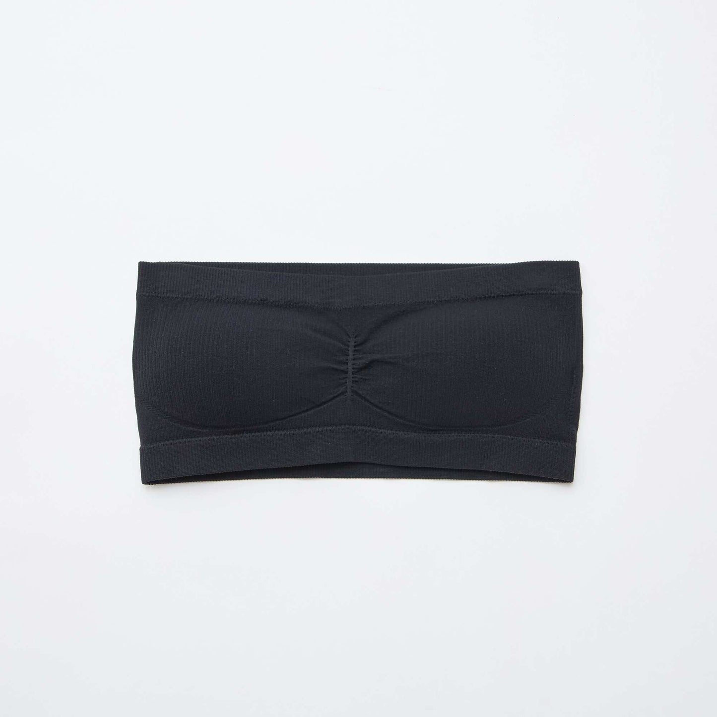 2-Pack Seamless Rib Bandeau Bras WHITE