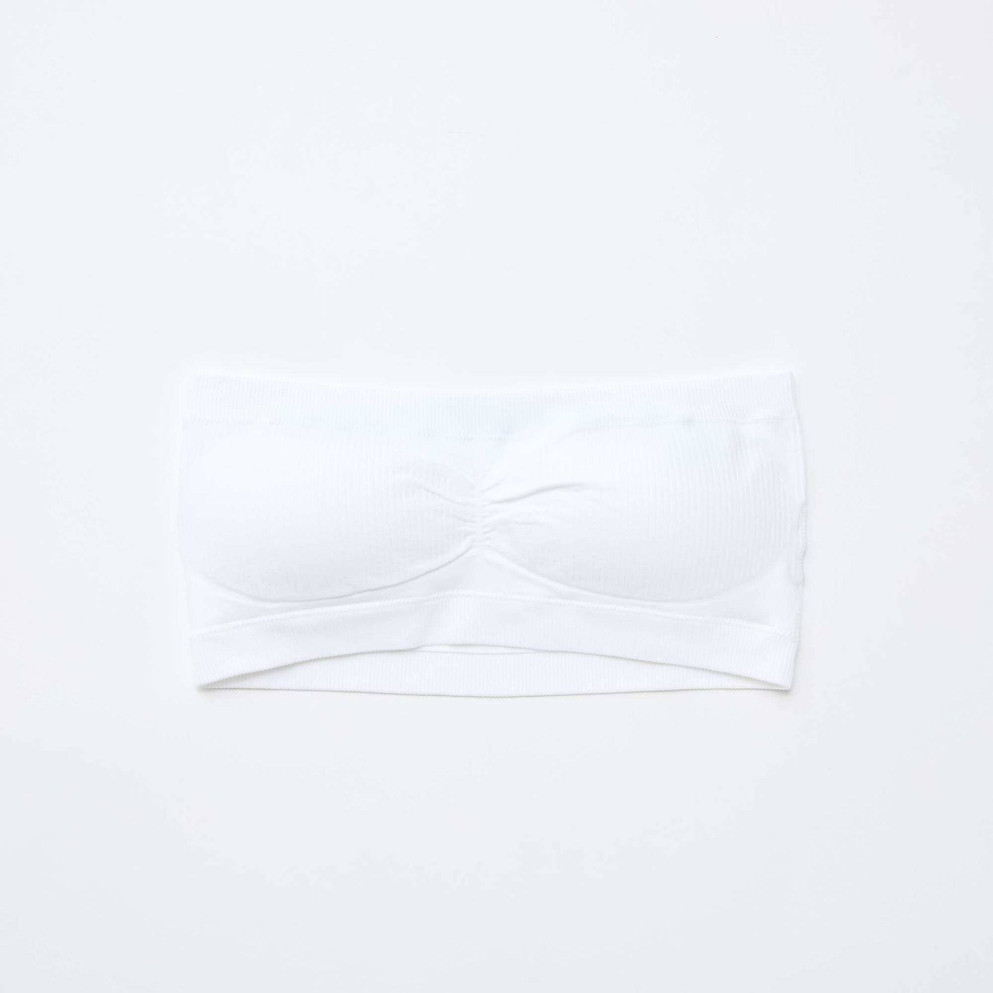 2-Pack Seamless Rib Bandeau Bras BLUE