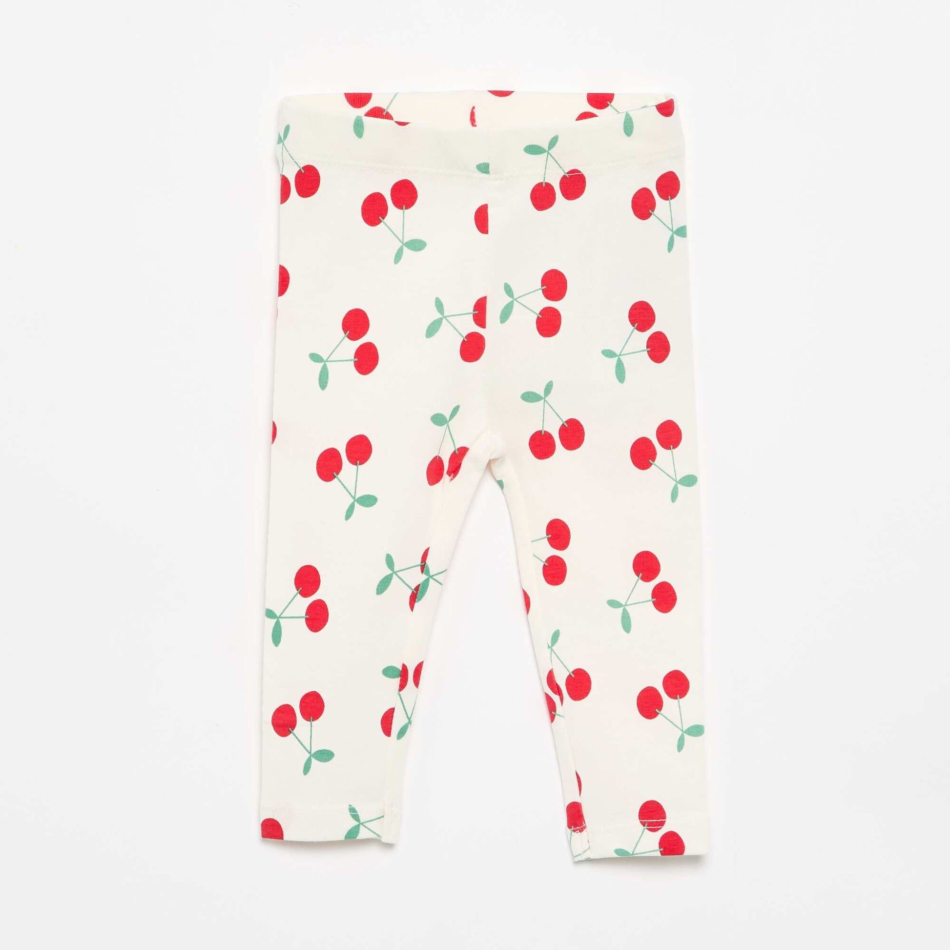 Printed Long Leggings WHITE