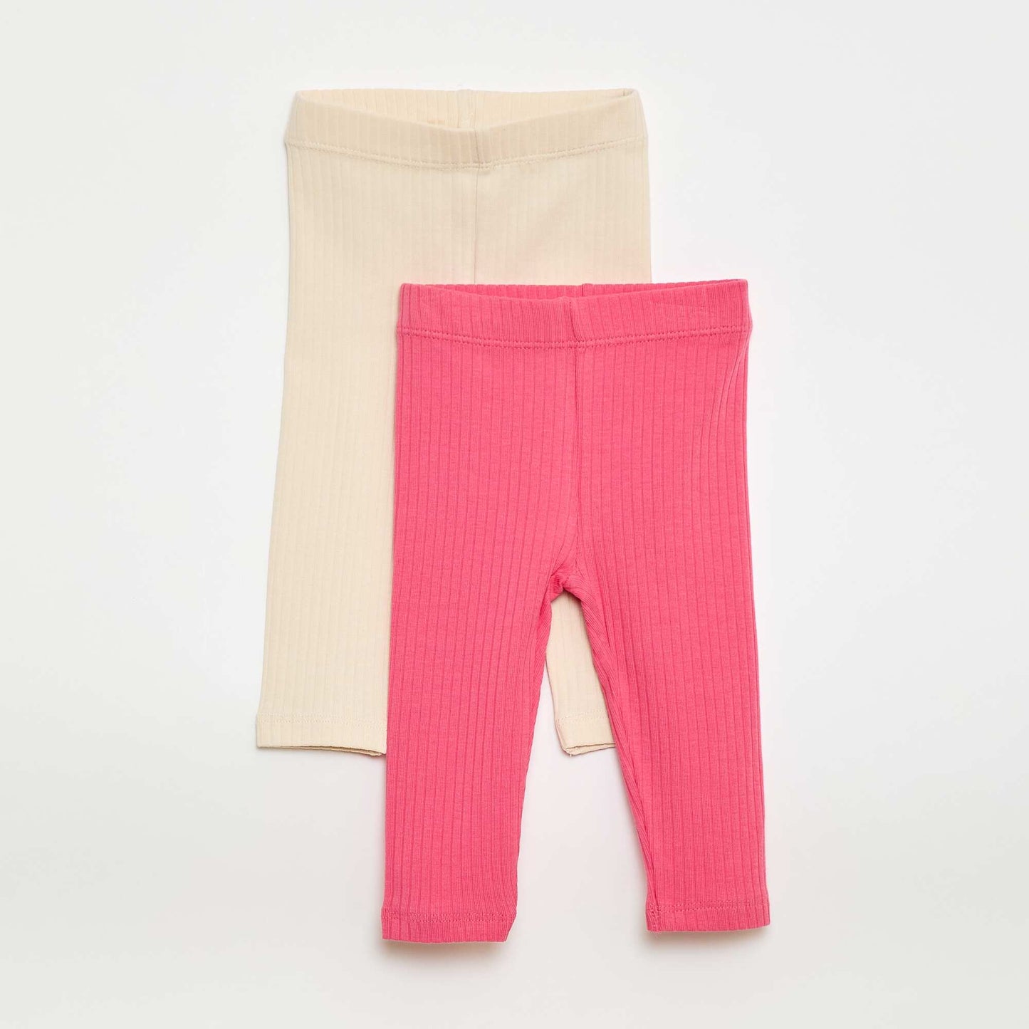2-Pack Ribbed Leggings WHITE