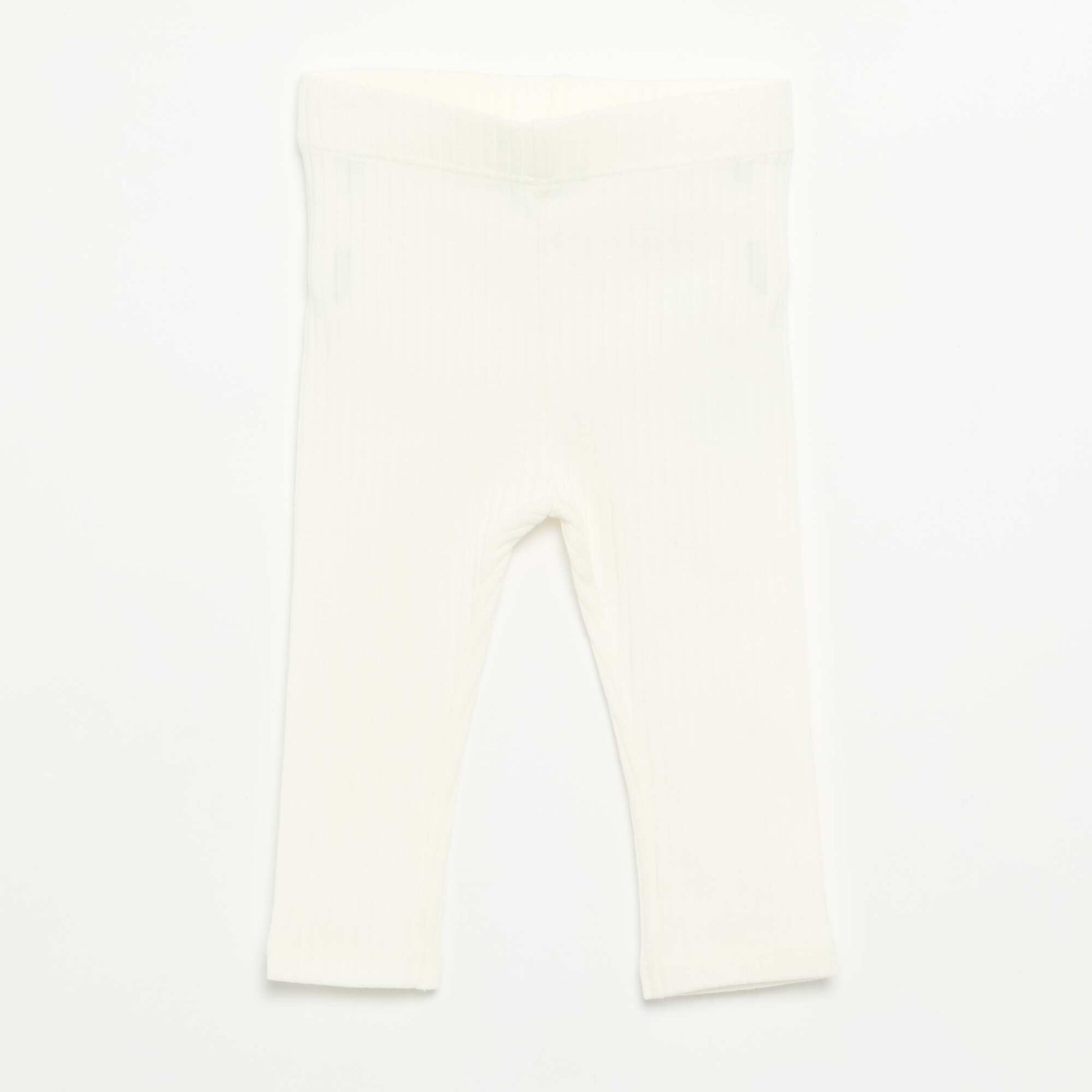 Pack of 2 Ribbed Leggings PURPLE