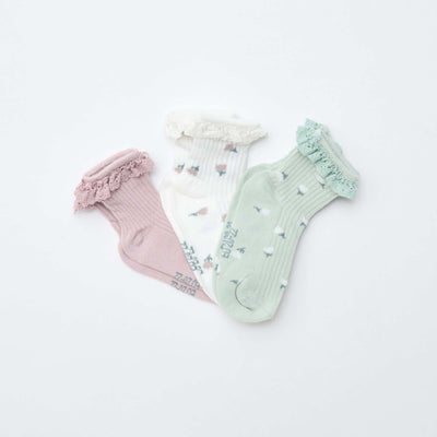 3-Pack of Printed Socks GREEN
