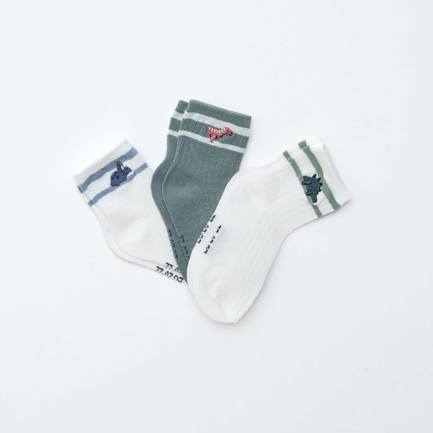 3-Pack of Stretch Knit Socks WHITE