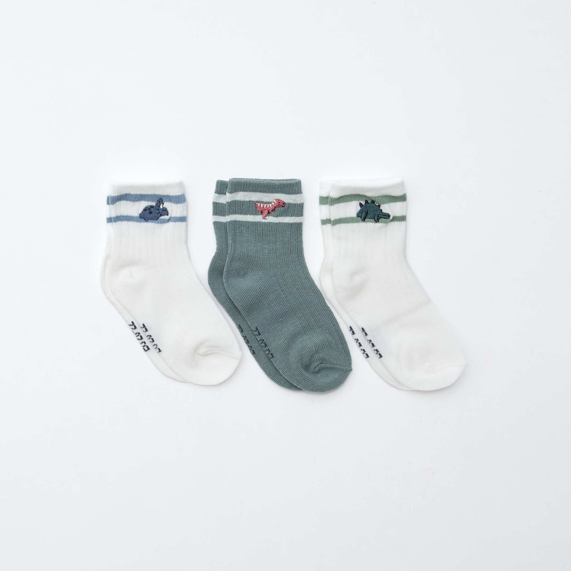 3-Pack of Stretch Knit Socks WHITE