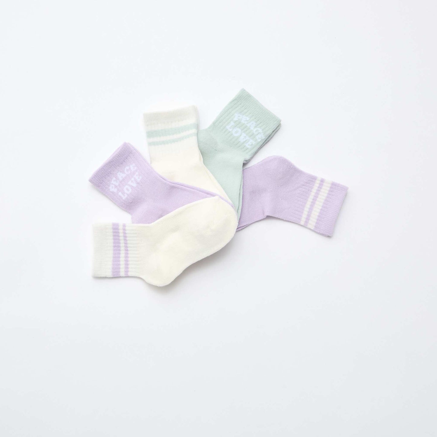 5-Pack of Warm Socks PURPLE