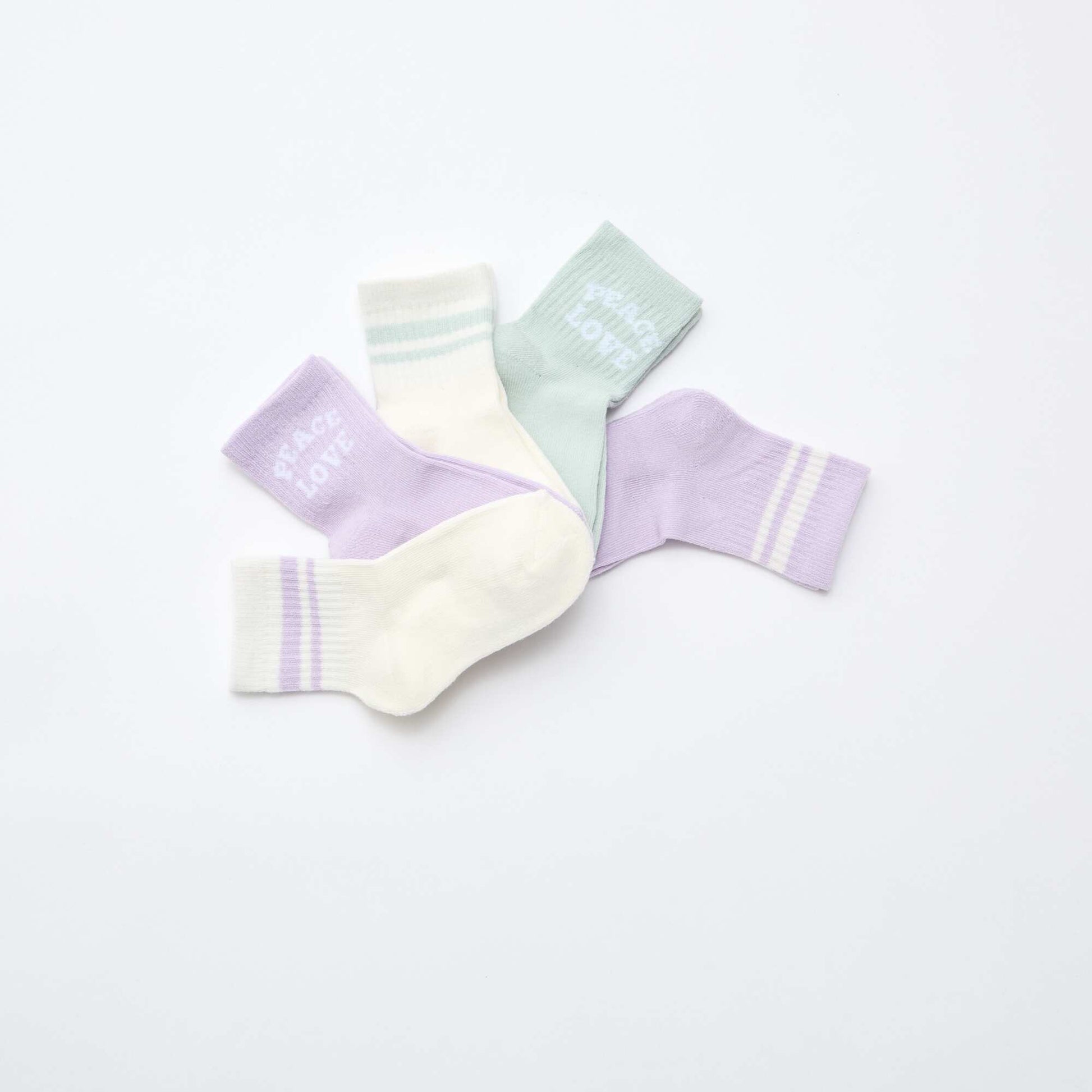 5-Pack of Warm Socks PURPLE