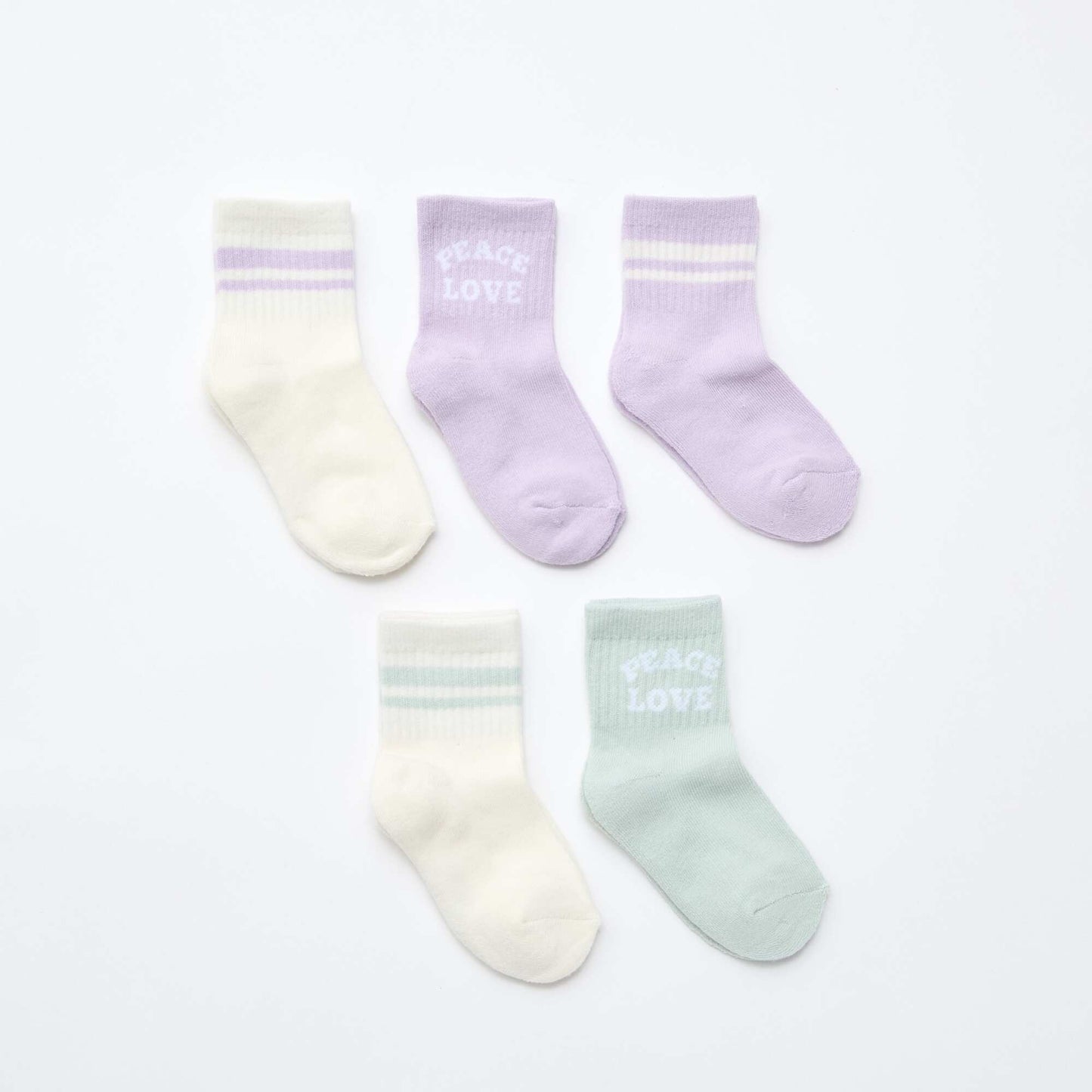 5-Pack of Warm Socks PURPLE