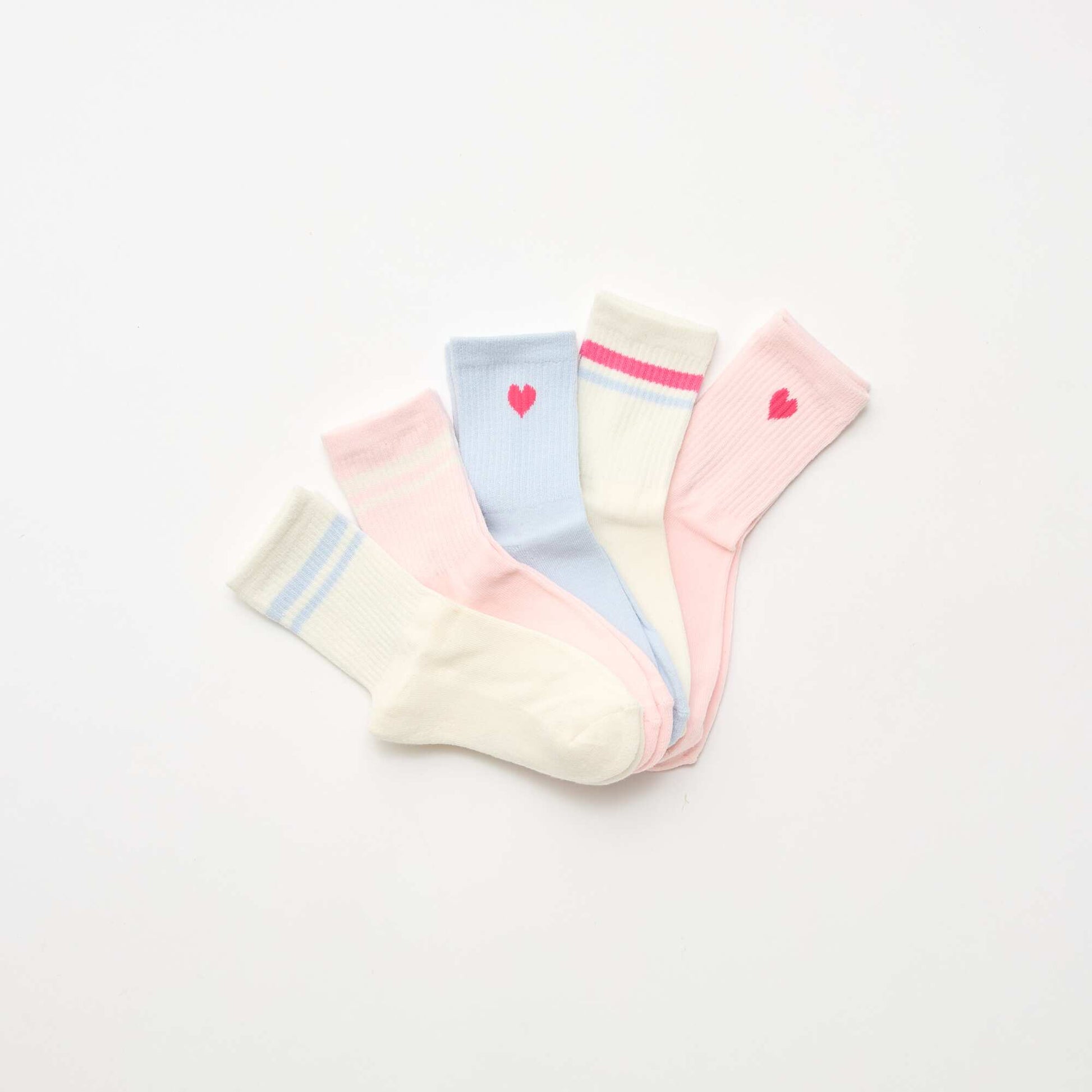 5-Pack of Warm Socks PINK