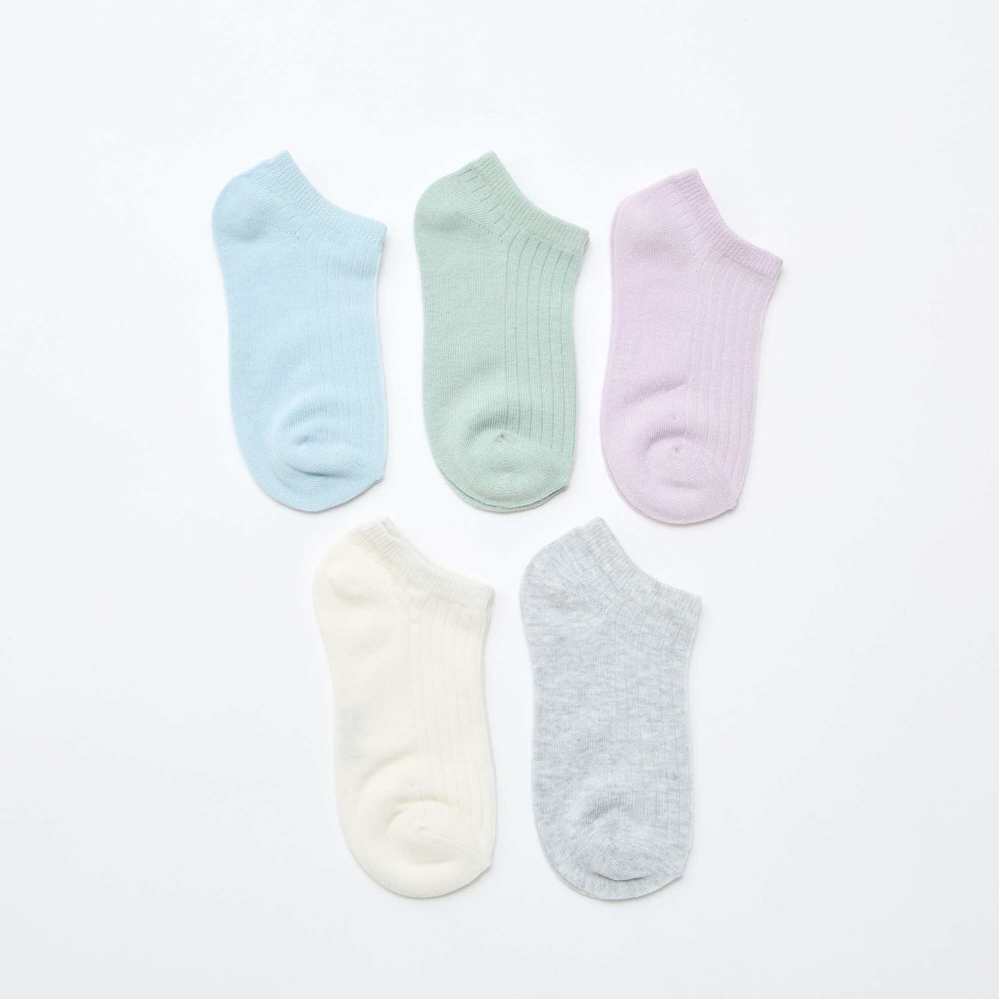 5-Pack Cotton Socks PURPLE