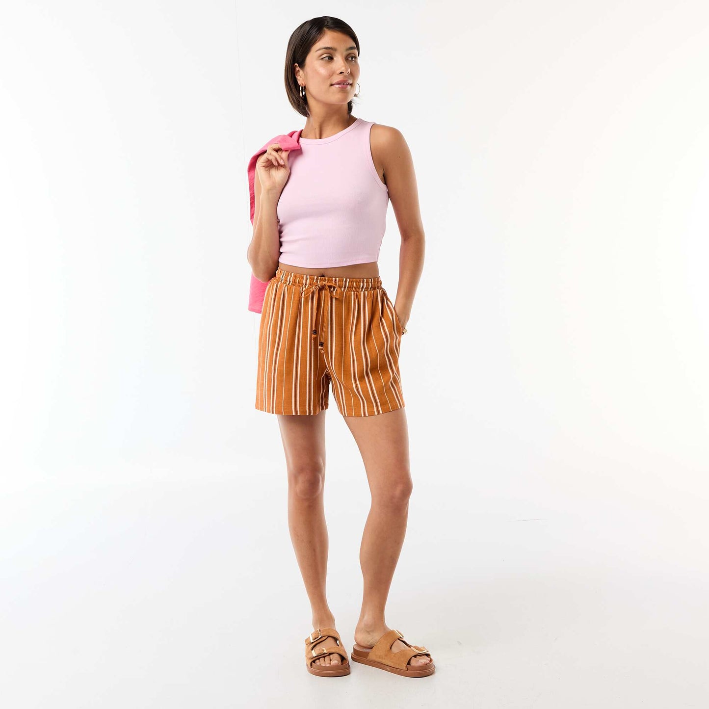 American Armhole Tank Top PINK