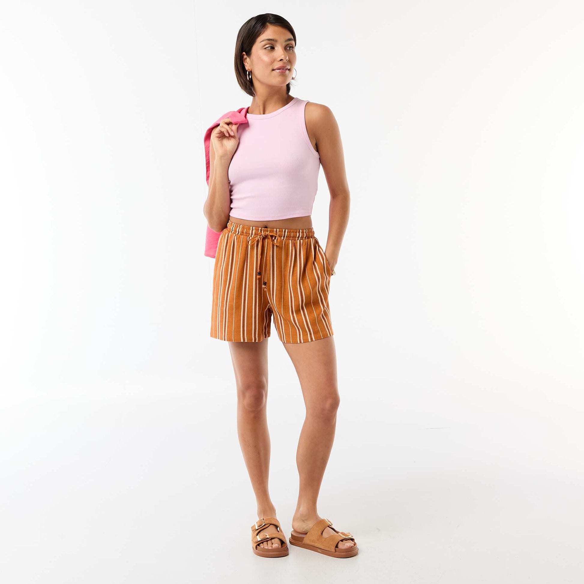 American Armhole Tank Top PINK