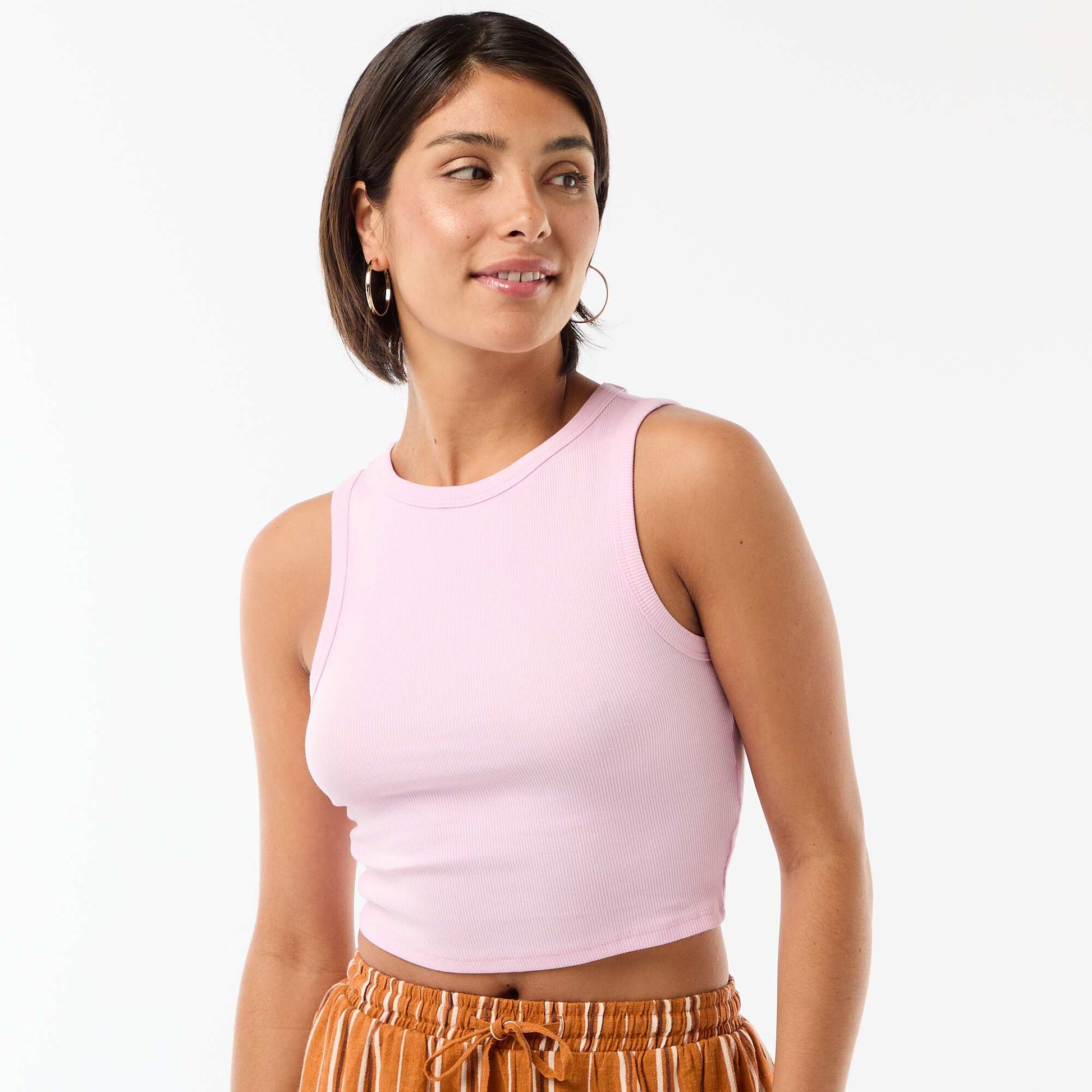 American Armhole Tank Top PINK