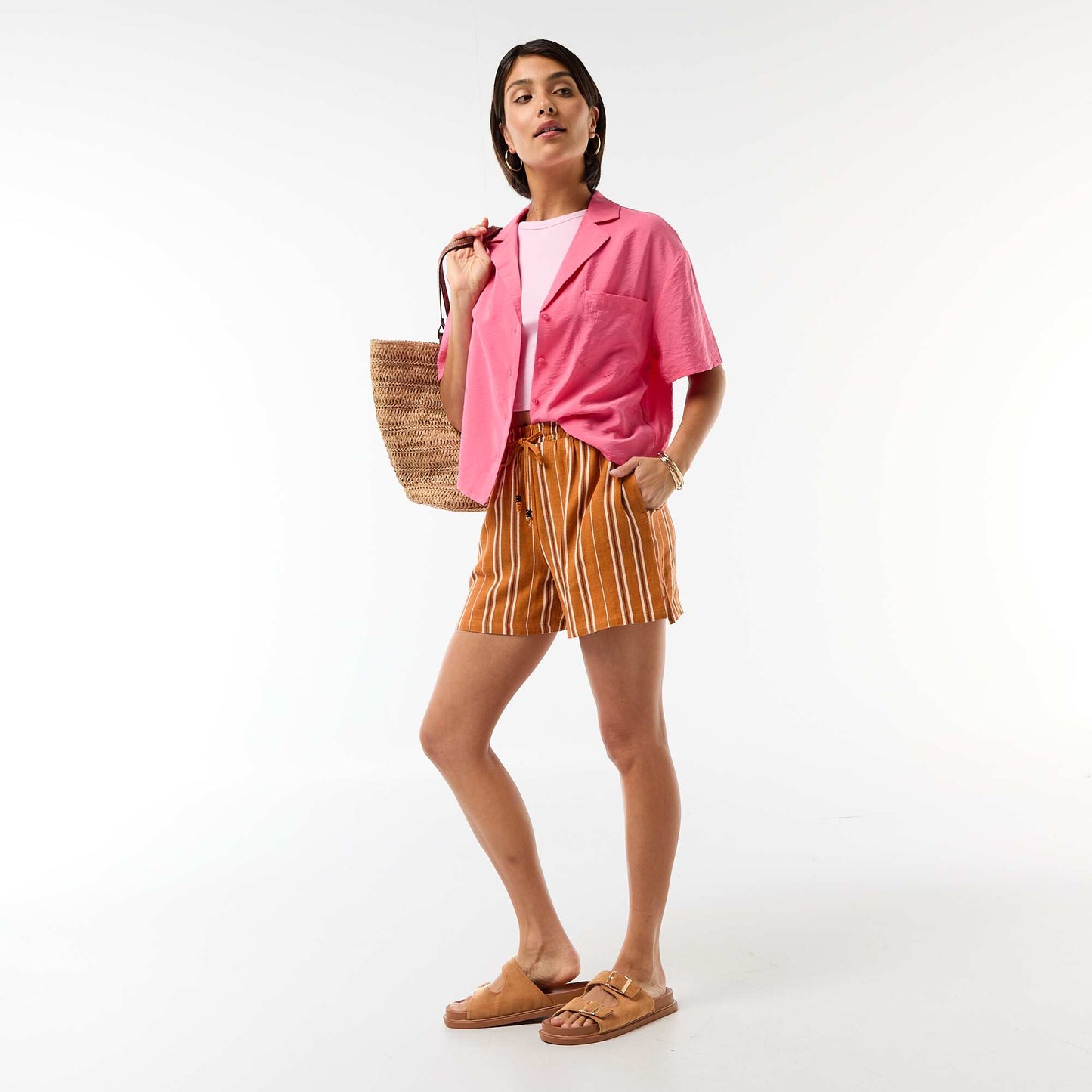 American Armhole Tank Top PINK