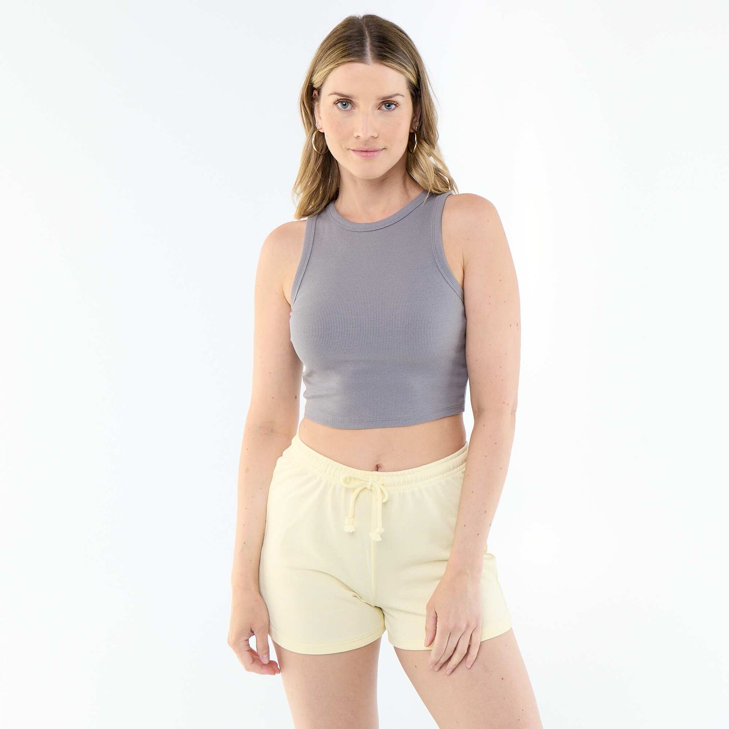 American Armhole Tank Top GREY