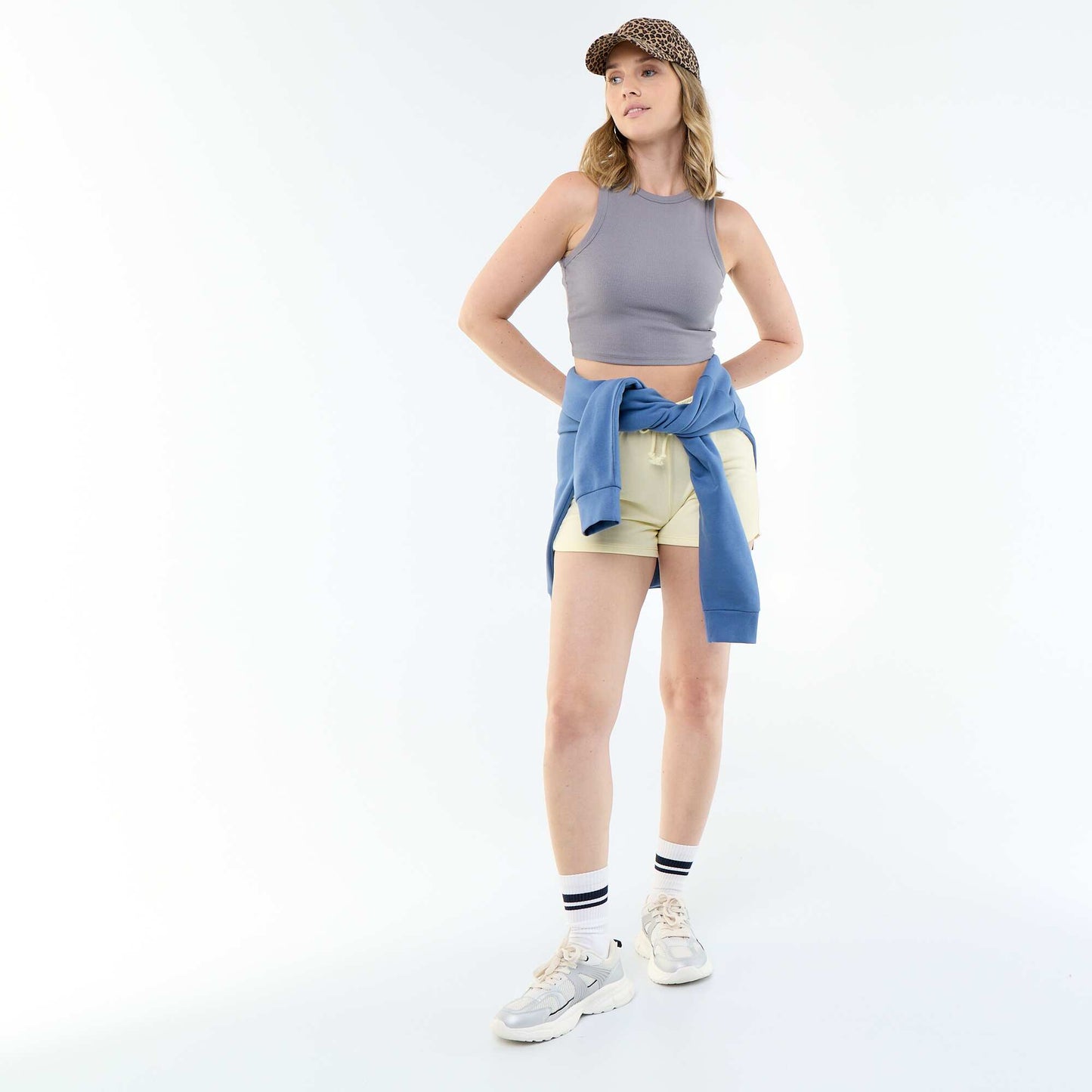 American Armhole Tank Top GREY