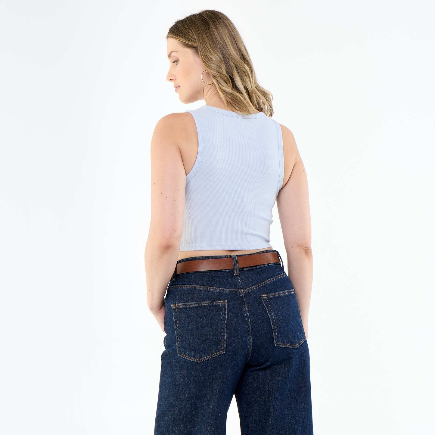 American Armhole Tank Top BLUE