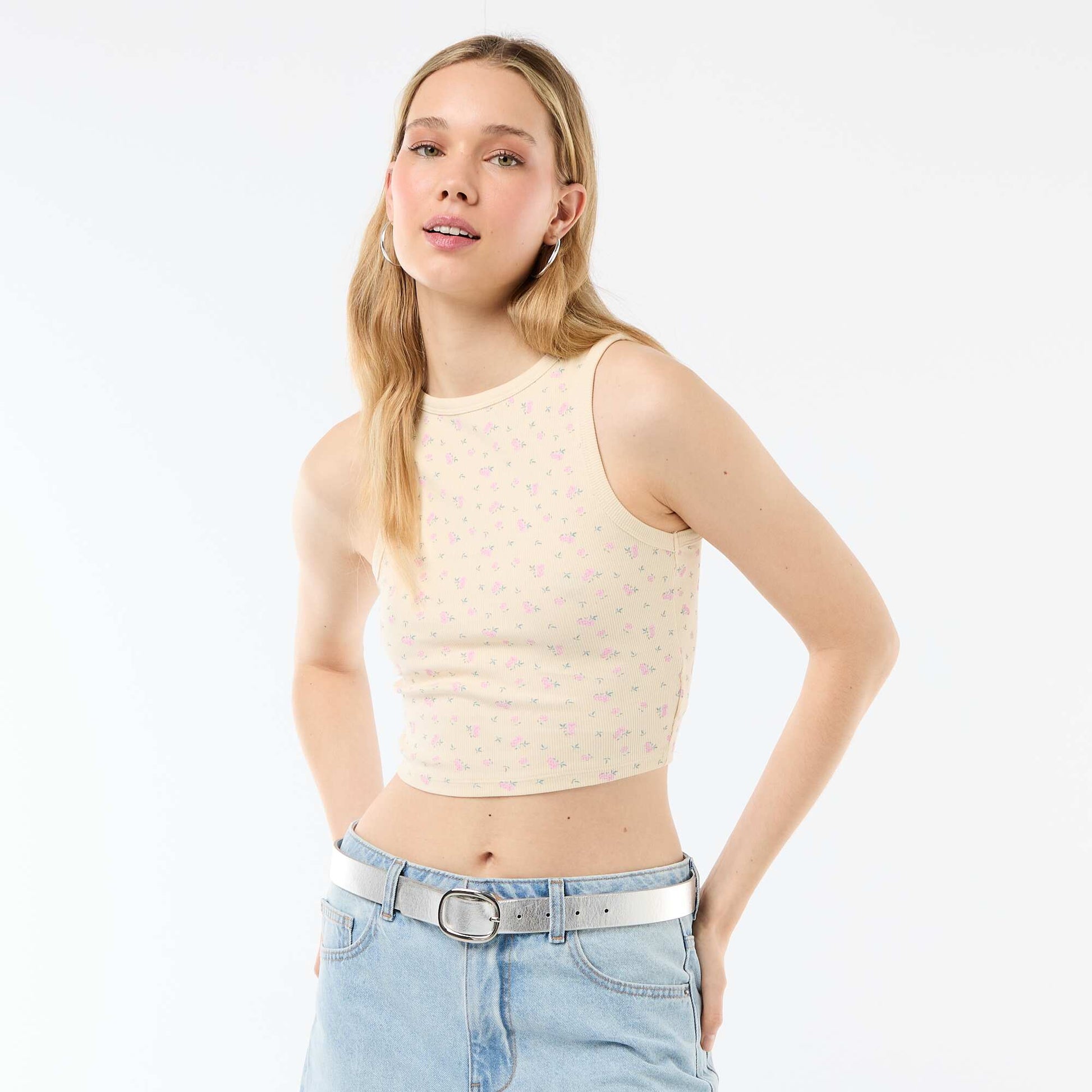 American Armhole Tank Top YELLOW