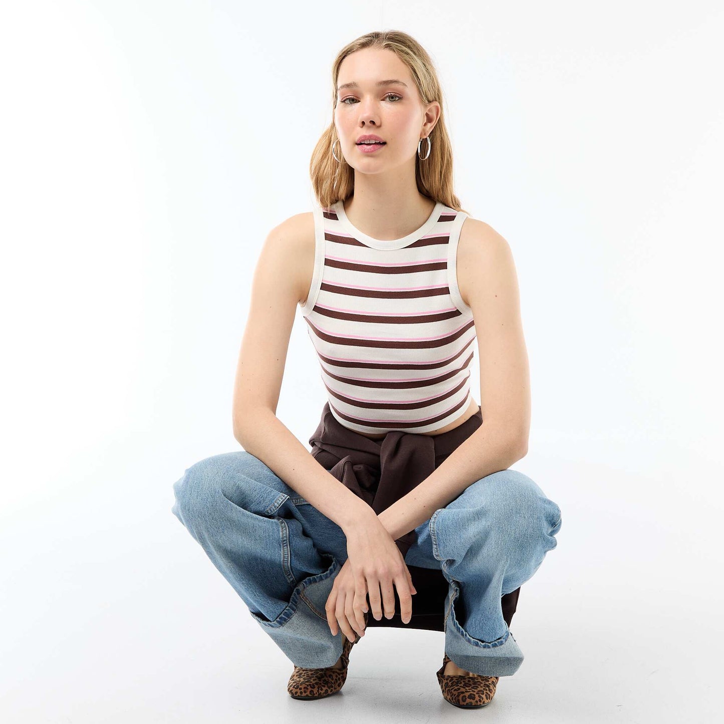 American Armhole Tank Top WHITE