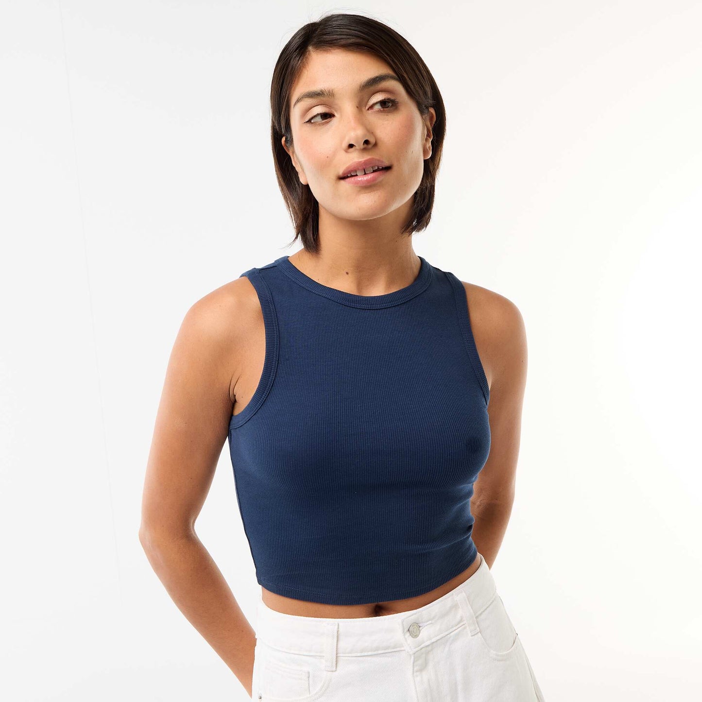 American Armhole Tank Top BLUE