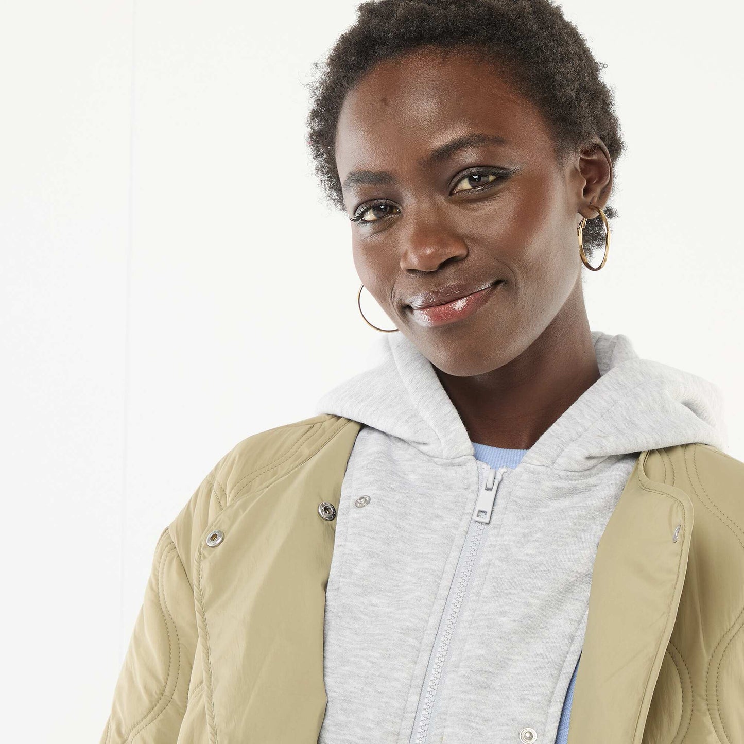 Padded Jacket with Removable Bib GREEN