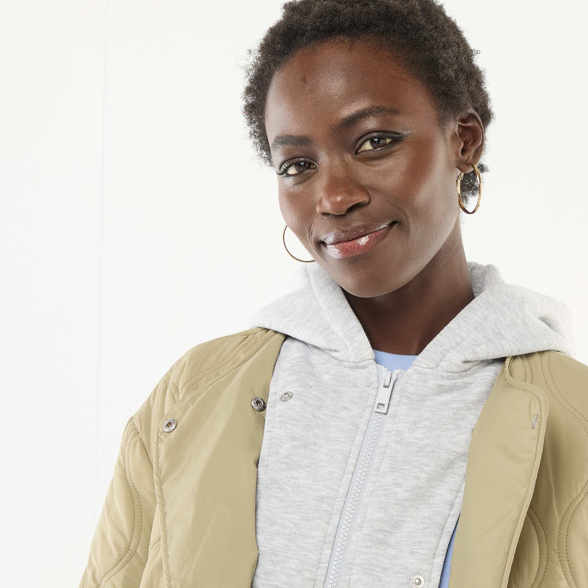 Padded Jacket with Removable Bib GREEN