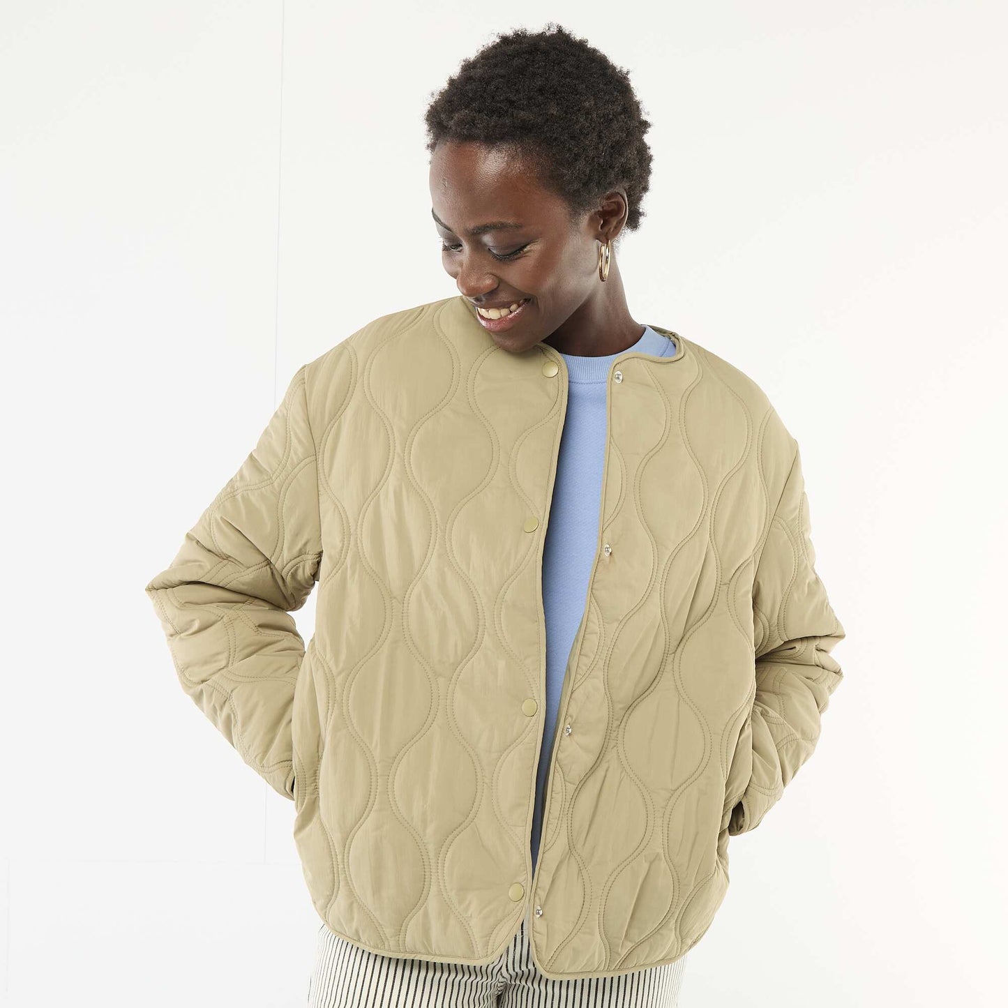Padded Jacket with Removable Bib GREEN