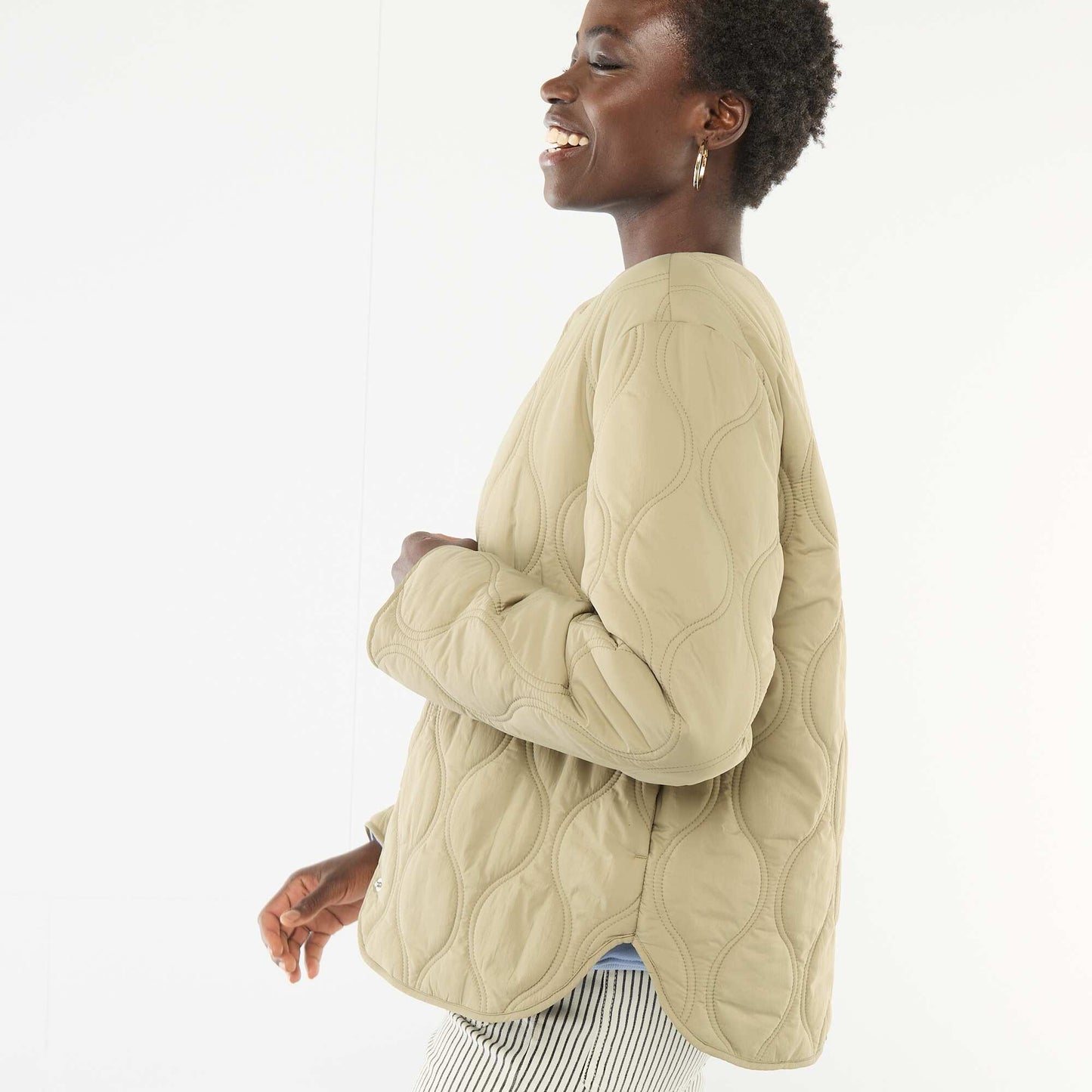 Padded Jacket with Removable Bib GREEN
