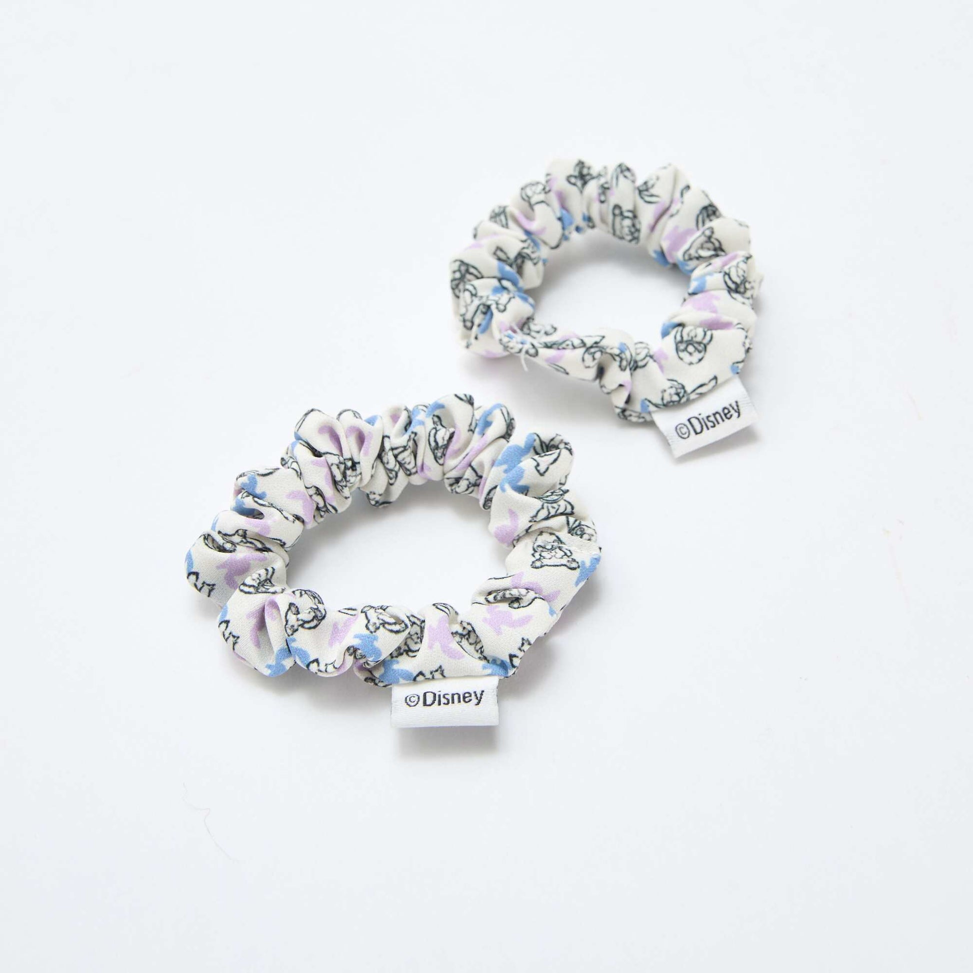 Set of 4 Hair Clips + 2 'Stitch' Hair Ties BLUE