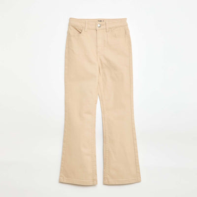 Classic flared jeans BEIGE