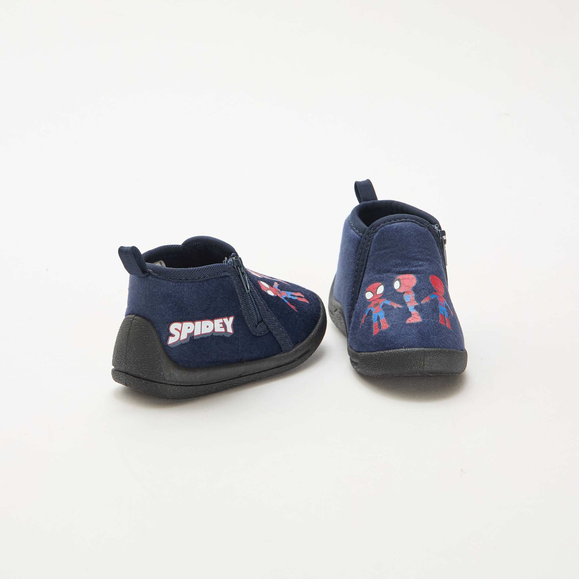 Spidey Zipped Slippers RED