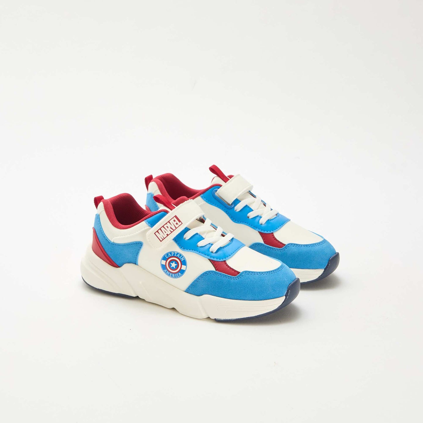 Captain America Running-Style Sneakers WHITE