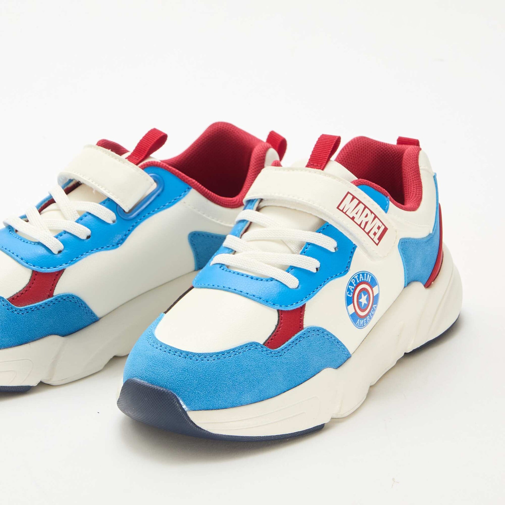 Captain America Running-Style Sneakers WHITE