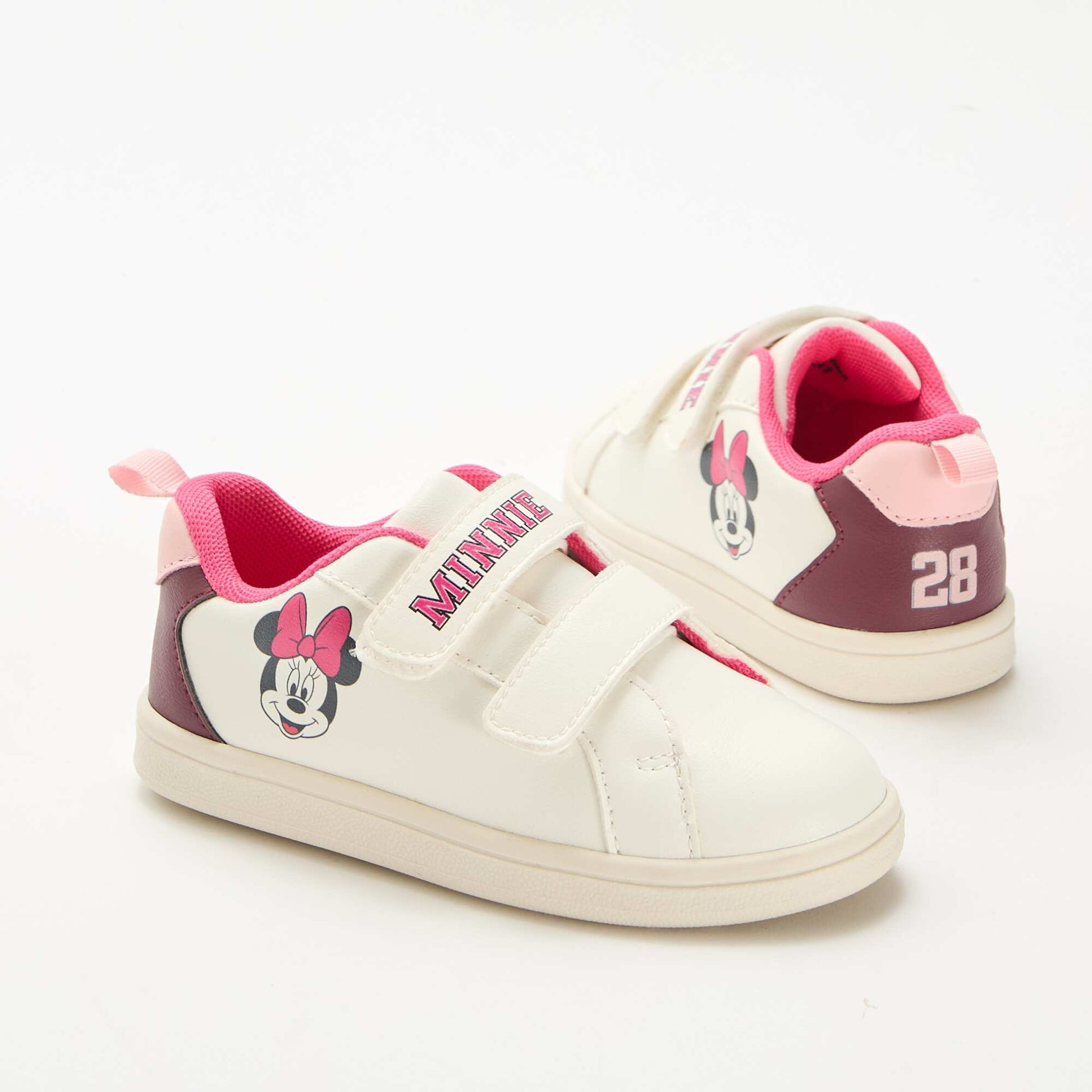 Minnie Mouse Velcro Sneakers WHITE