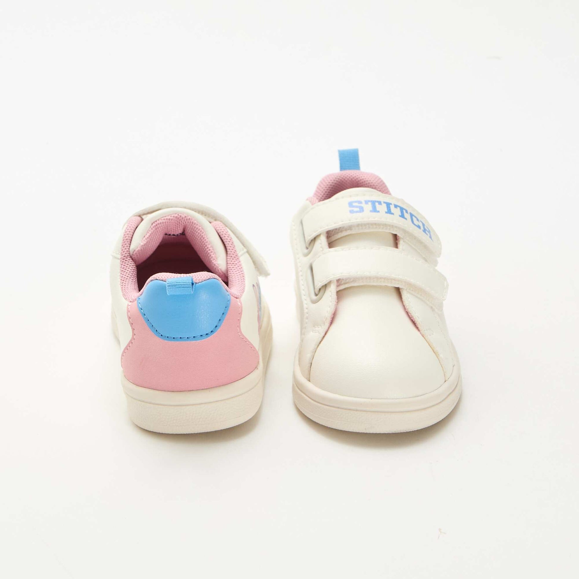 Stitch' Velcro Sneakers WHITE