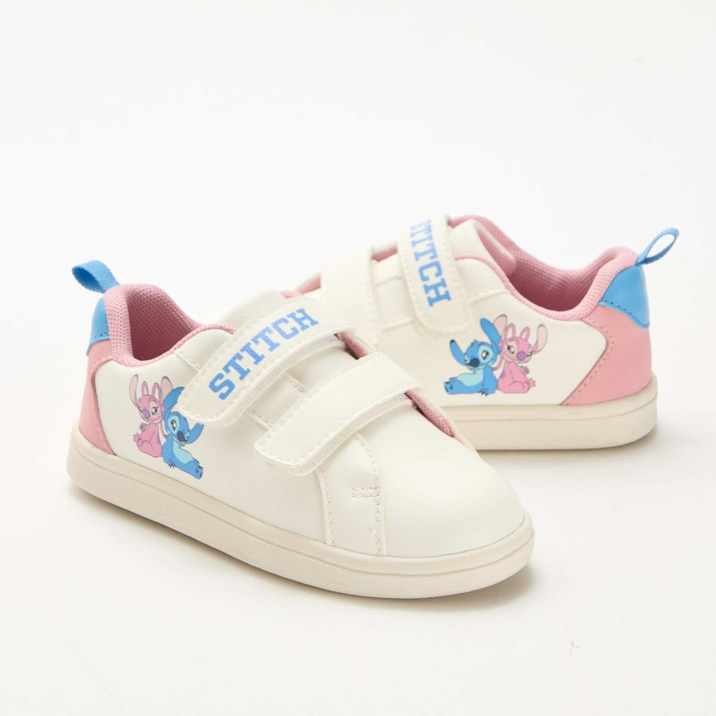 Stitch' Velcro Sneakers WHITE