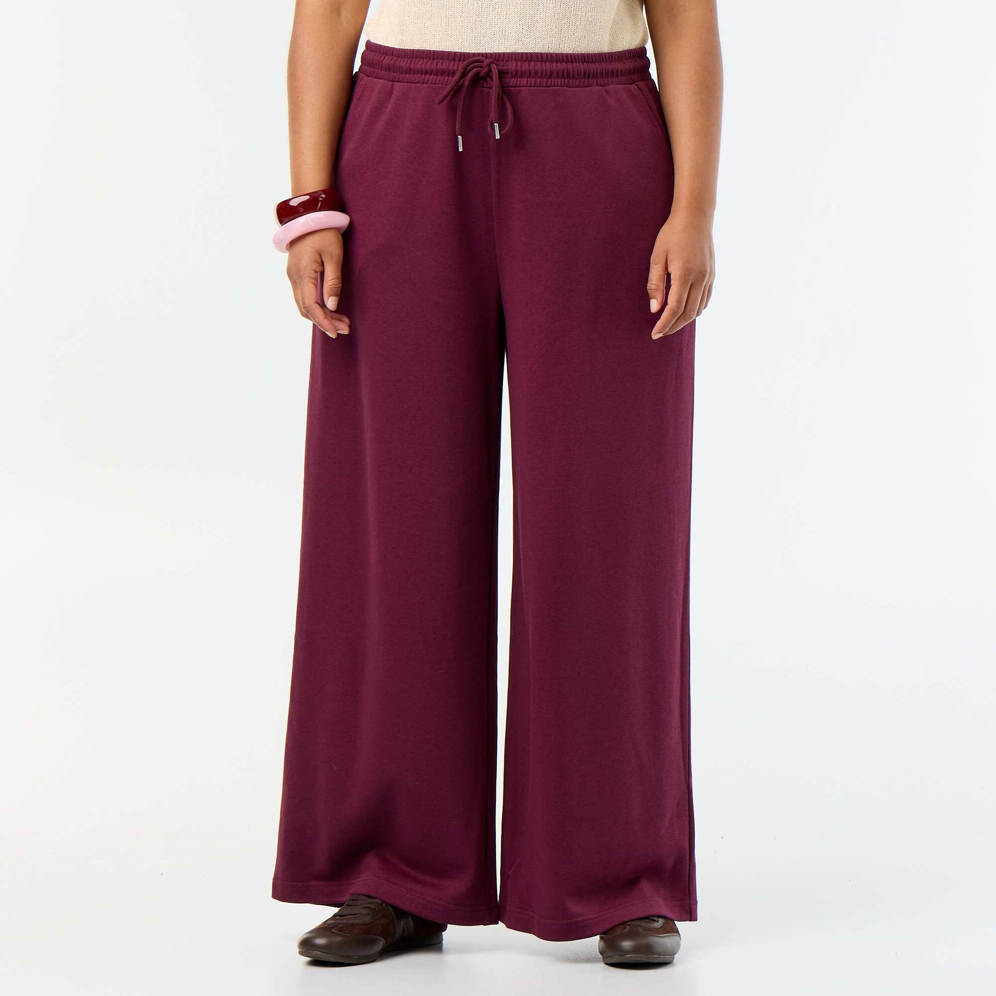 Oversized Solid Joggers PINK