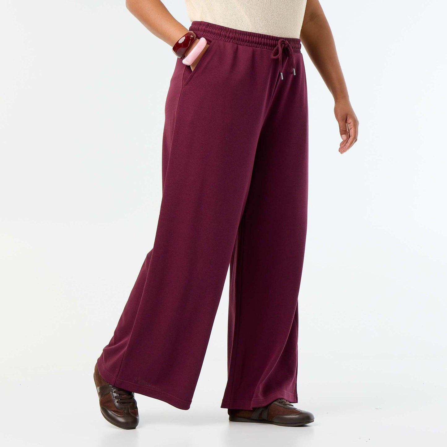 Oversized Solid Joggers PINK